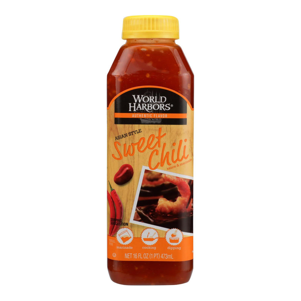 World Harbor Sweet Chili Marinade and Sauce (16 Fl Oz, Pack of 6) - Cozy Farm