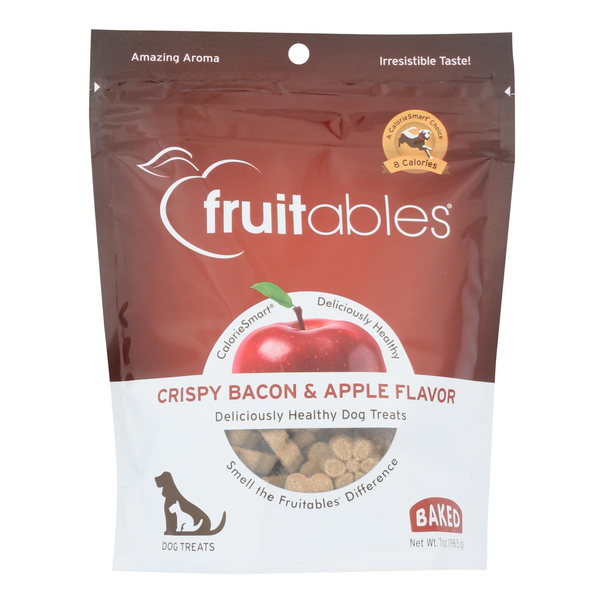 Fruitables Crunch Bacon Apple Dog Treats (Pack of 8 - 7 Oz.) - Cozy Farm