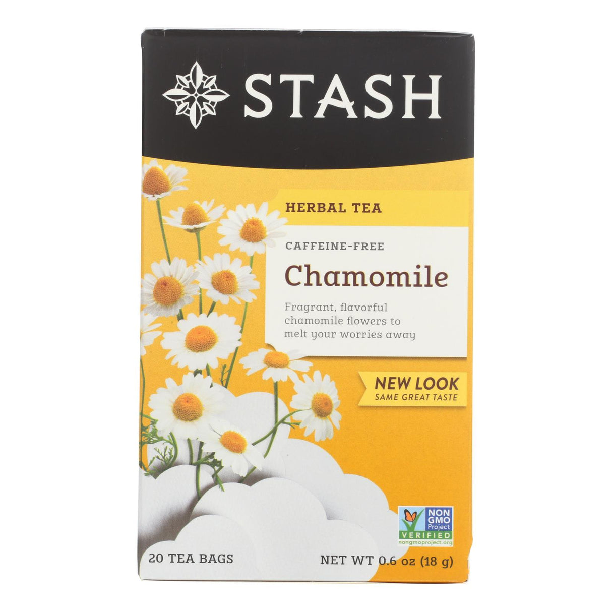 Stash Herbal Chamomile Tea, 20 Tea Bags (6-Pack) - Cozy Farm