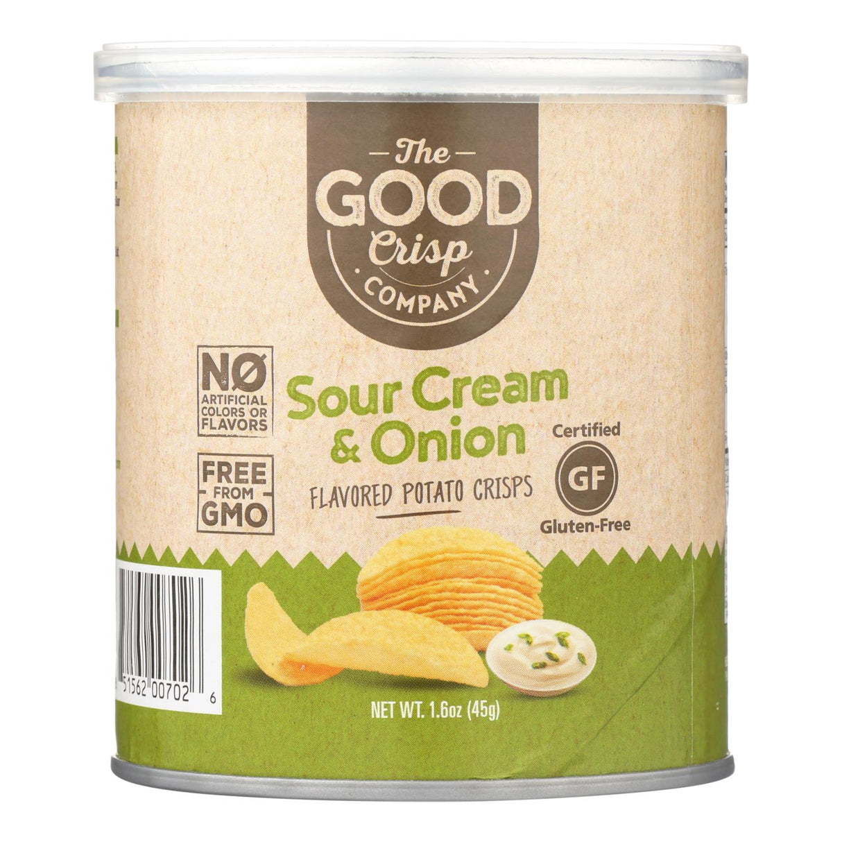 The Good Crisp Company Sour Cream & Onion Potato Chips (Pack of 12, 1.6 Oz.) - Cozy Farm