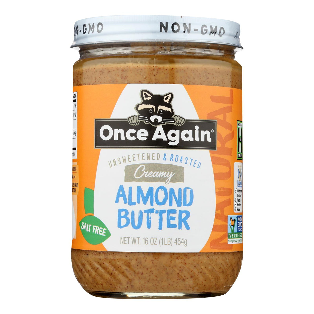 Once Again Organic Almond Butter Creamy 16 Oz. (Pack of 6) - Cozy Farm
