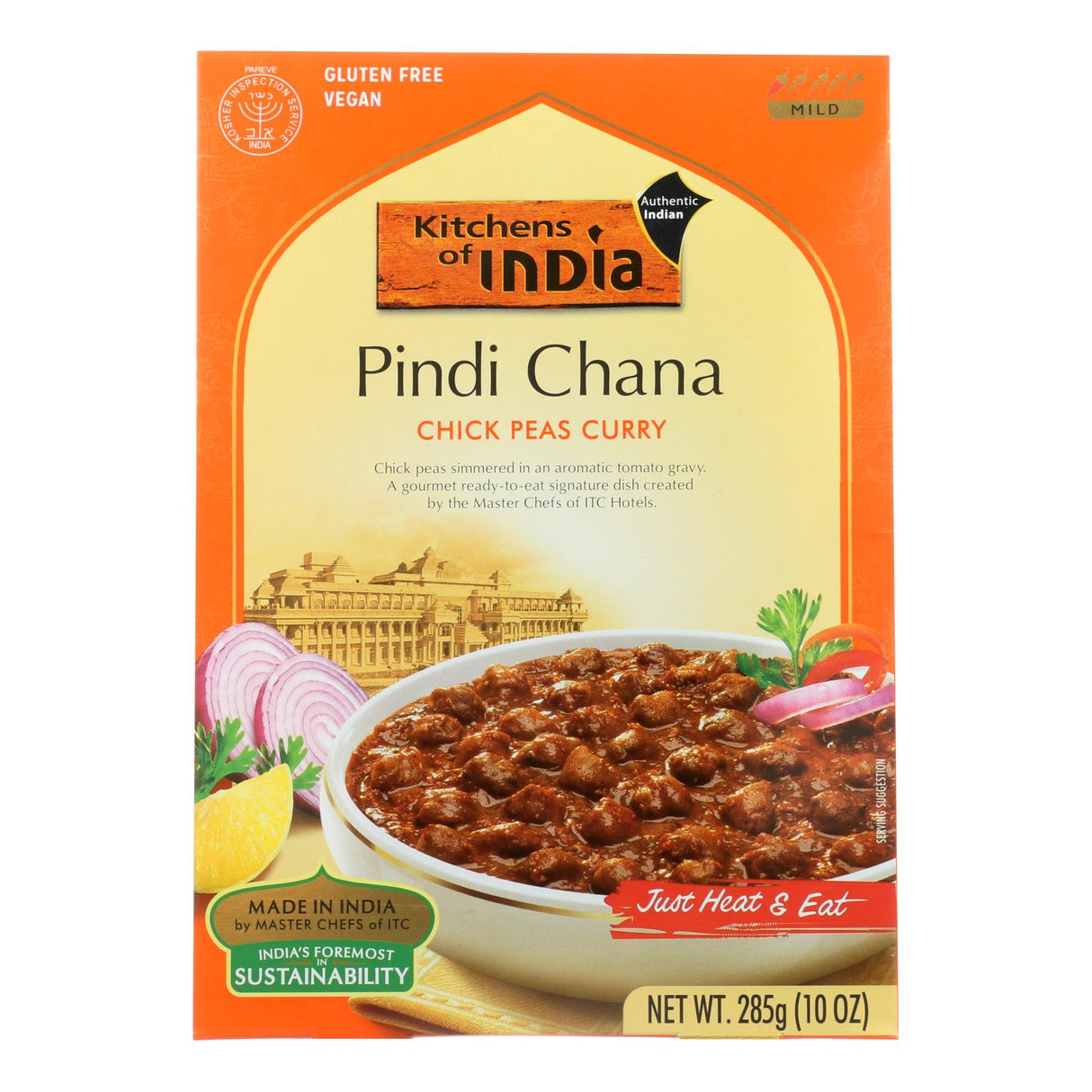 Kitchen Of India Chickpeas Curry Pindi Chana (Pack of 6 - 10 Oz) - Cozy Farm