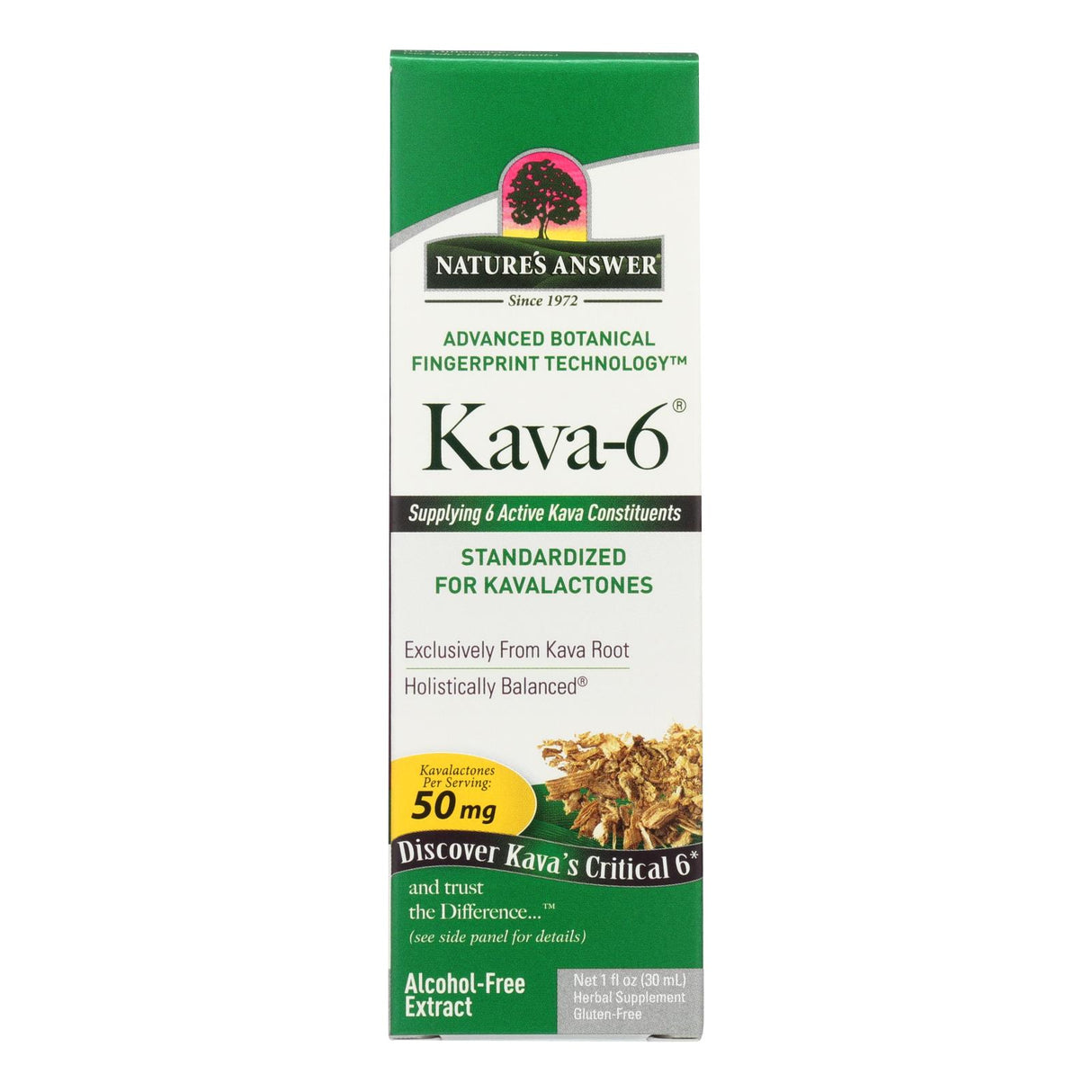 Nature's Answer Kava 6 Extract, Alcohol-Free, High Potency, 1 Ounce - Cozy Farm