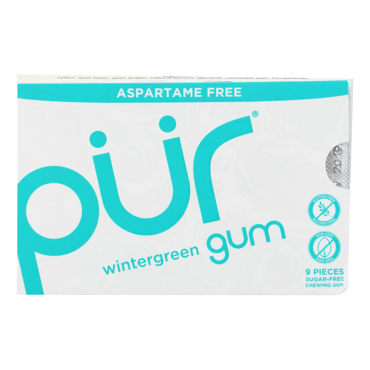 PUR Gum - Wintergreen, Aspartame-Free, 12.6 G - 9 Count - Cozy Farm