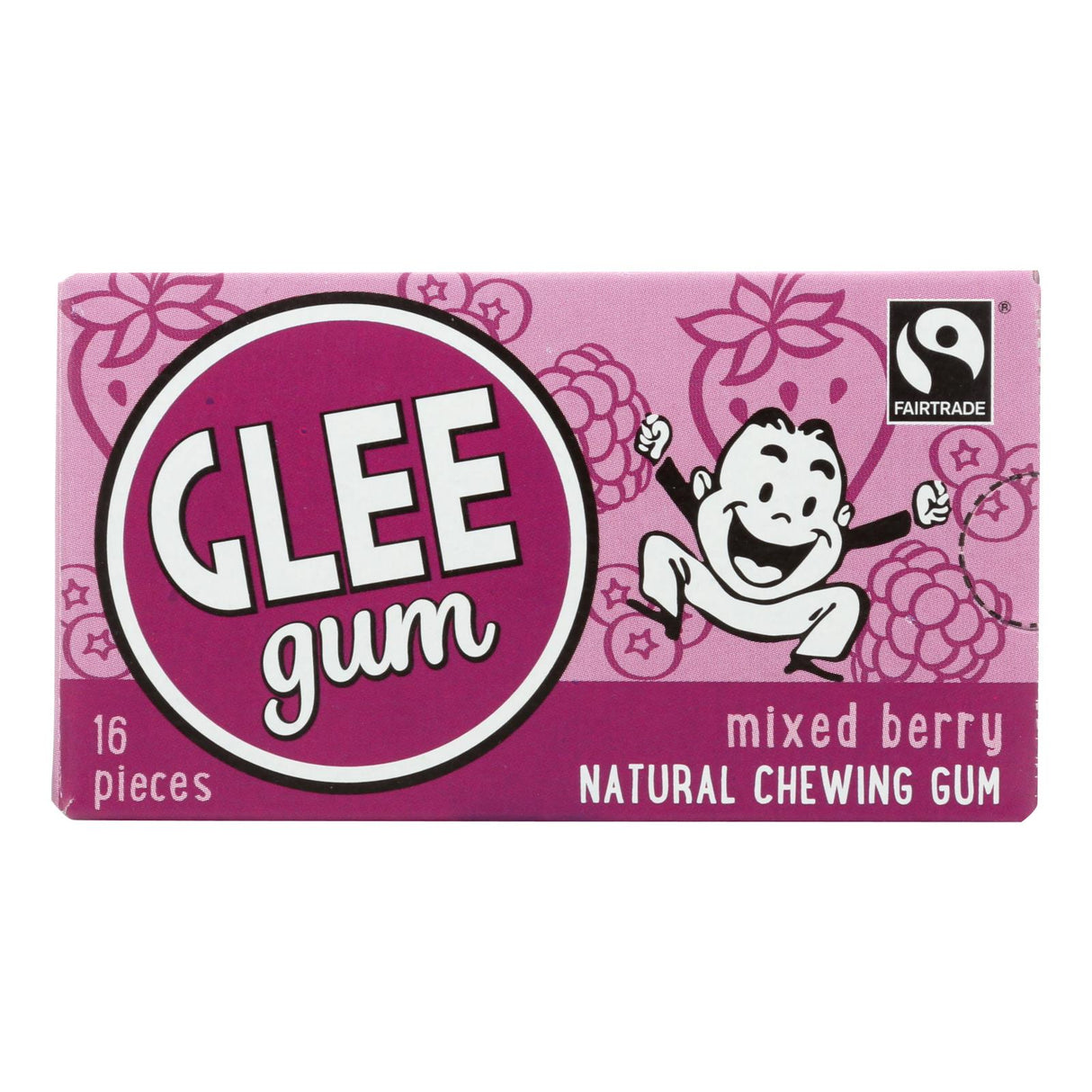 Glee Gum Chewing Gum, Triple Berry, 16 Pieces, 12-Pack - Cozy Farm