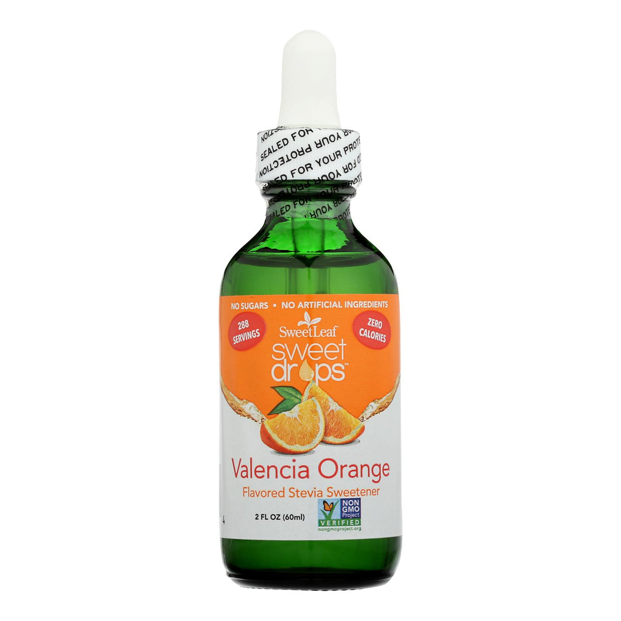 Sweet Leaf Sweet Drops Stevia Sweetener, Valencia Orange, 2 Fl Oz - Cozy Farm