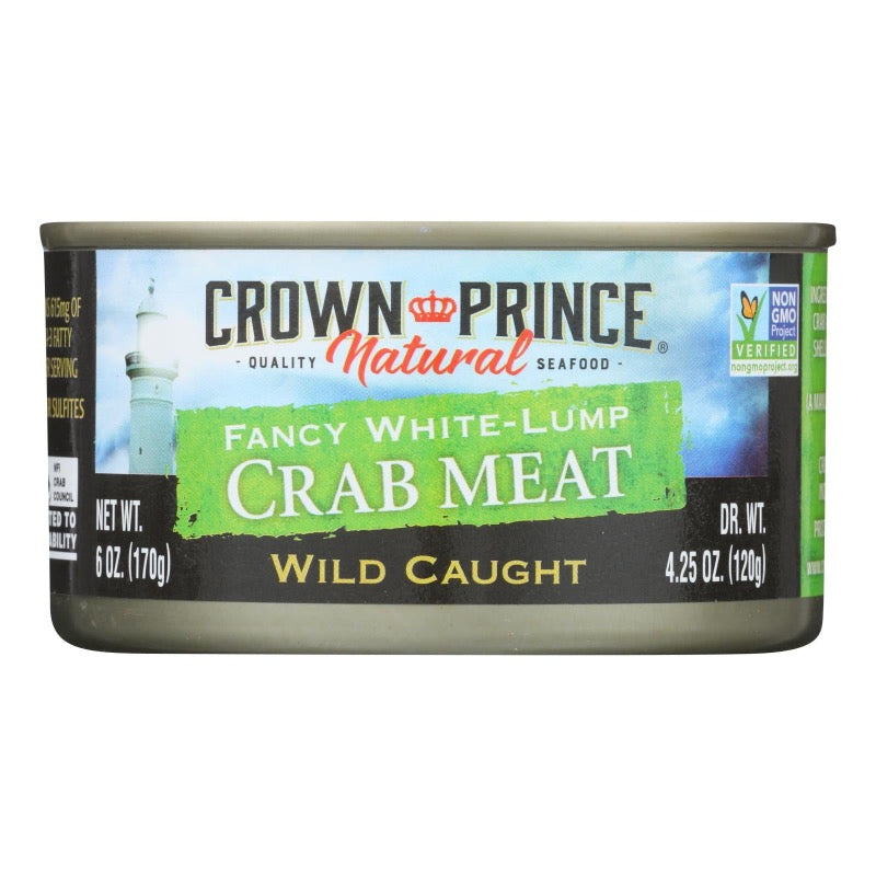 Crown Prince Fancy White Lump Crab Meat (12 Pack of 6 Oz.) - Cozy Farm
