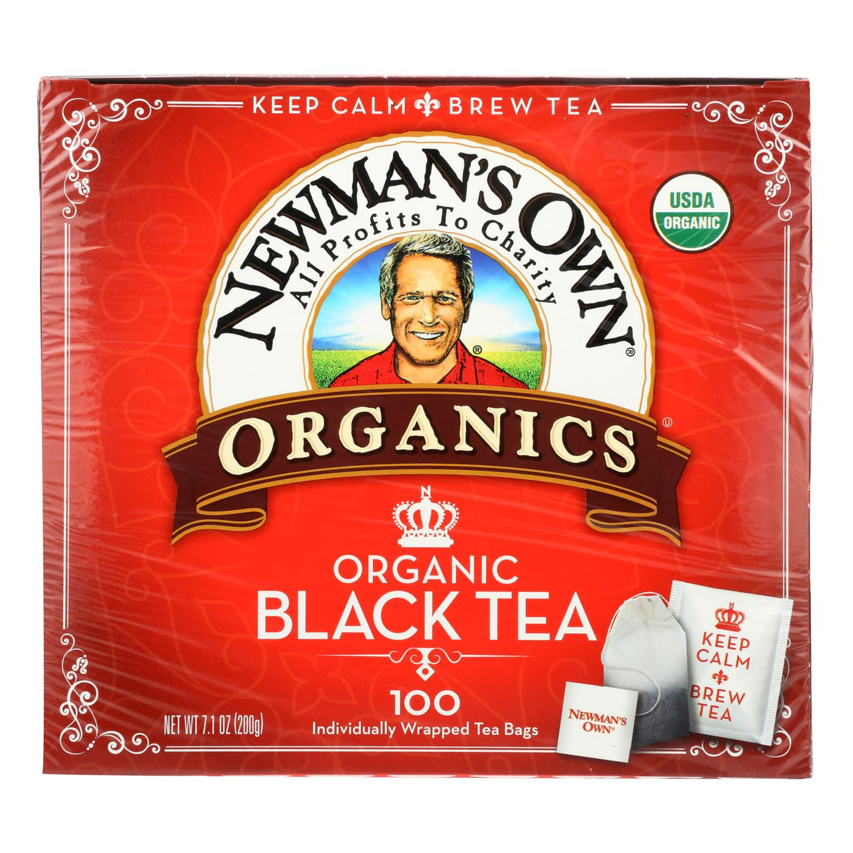 Newman's Own Organic Black Tea - 500 Count - Cozy Farm