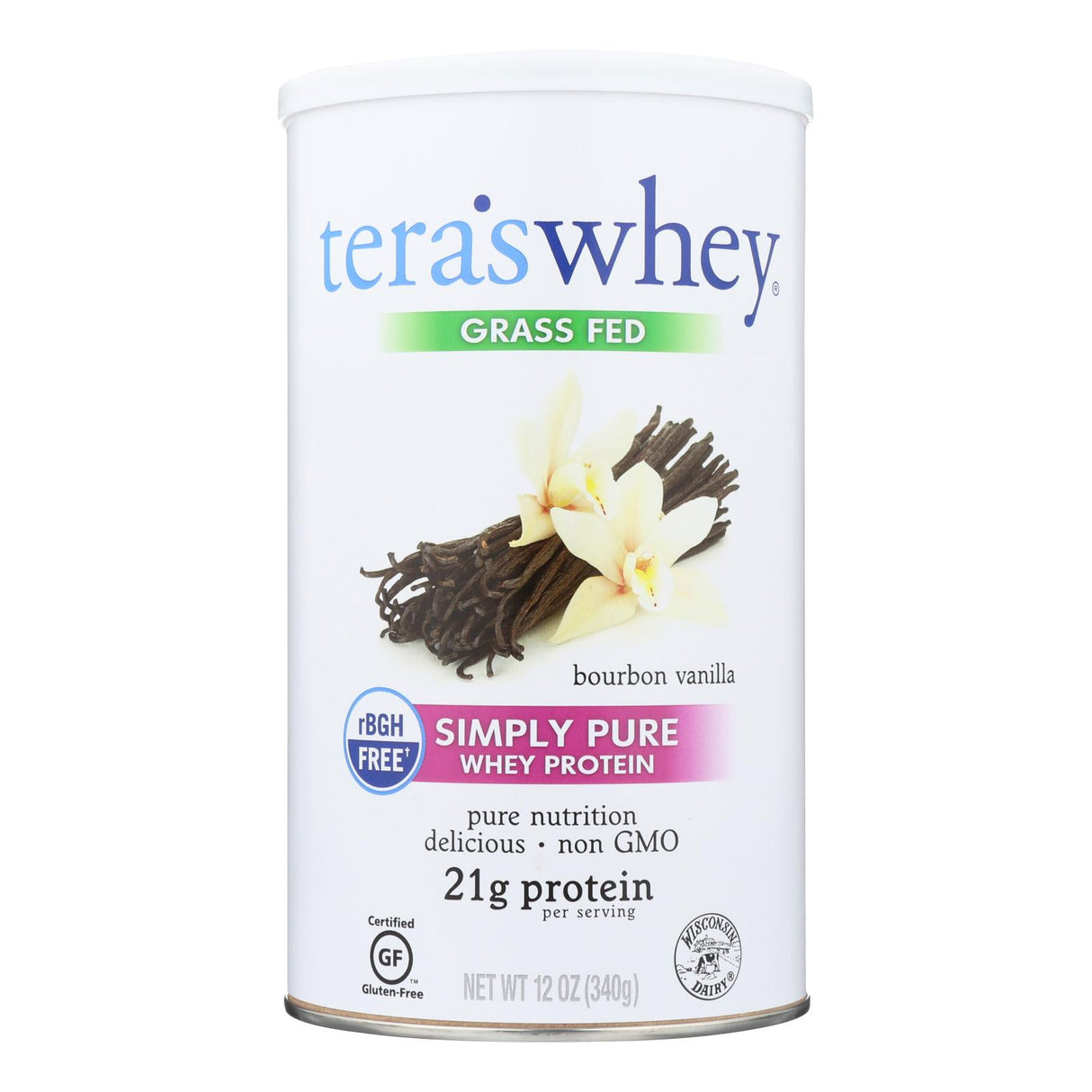Teras Whey Protein Powder - Bourbon Vanilla Delight, 12 Oz - Cozy Farm