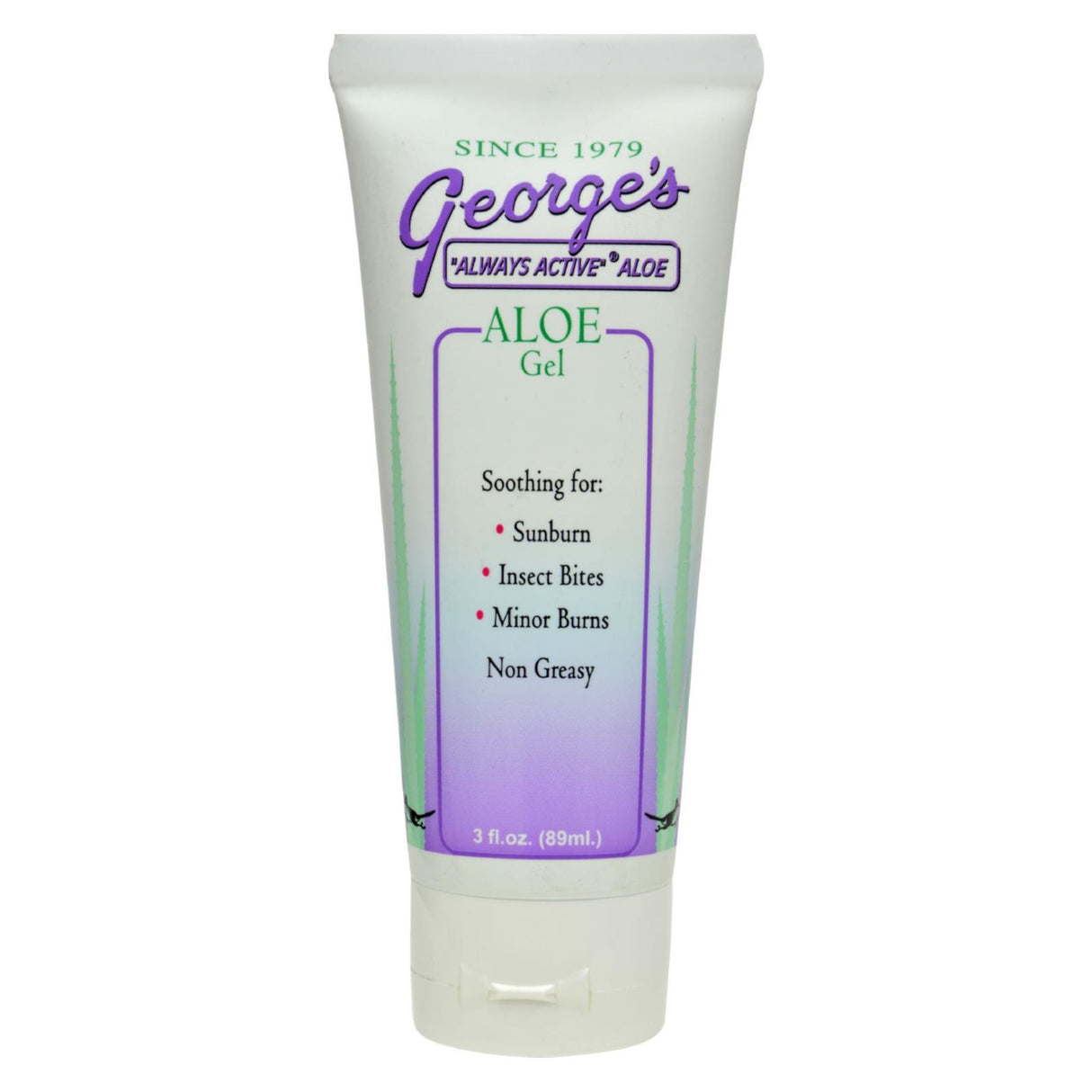 George's Aloe Vera Gel (3 Oz.) - Soothing Relief for Sunburn, Bites & More - Cozy Farm