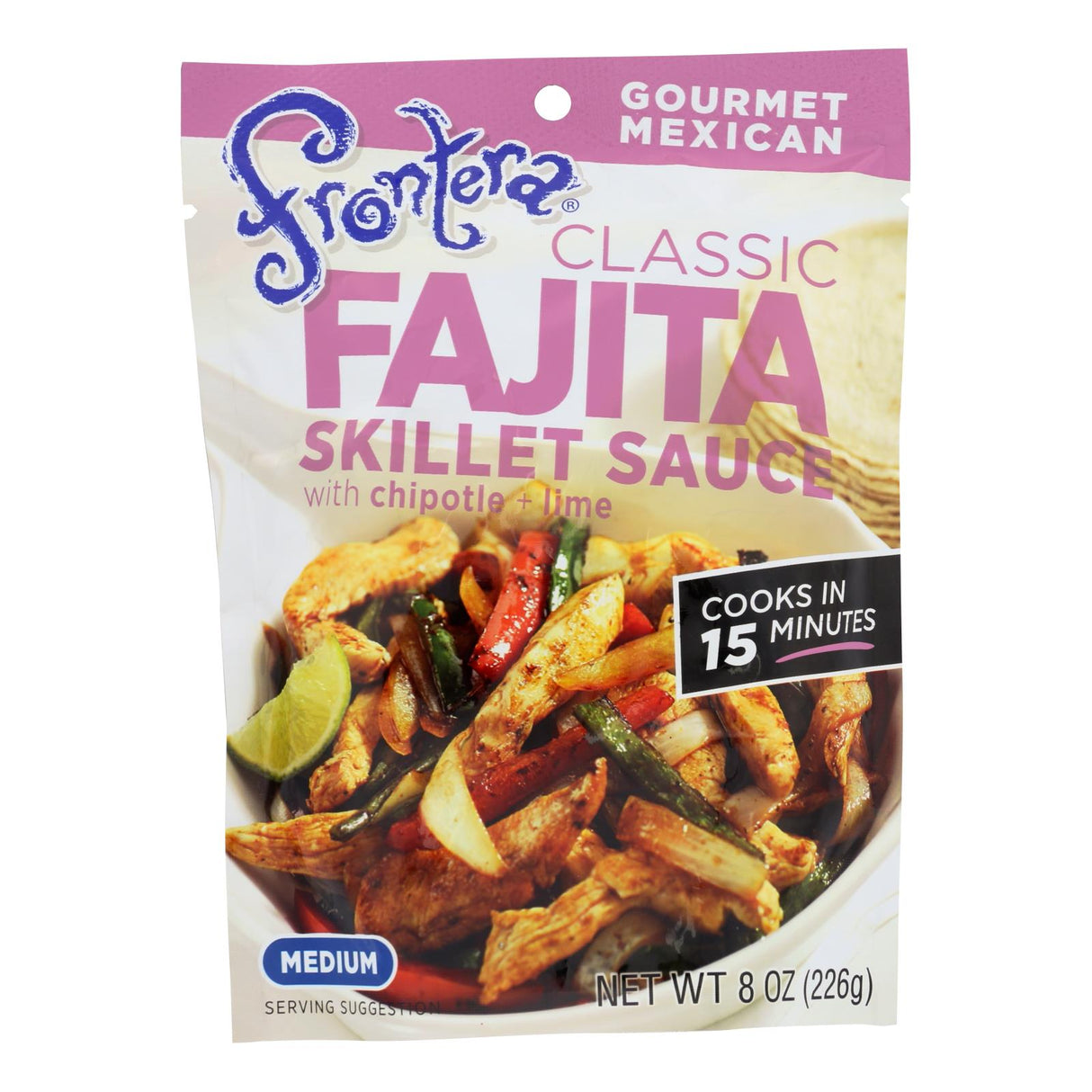 Frontera Foods 8 oz Classic Fajita Skillet Sauce with Chipotle and Lime, Gluten-Free, Pack of 6 - Cozy Farm