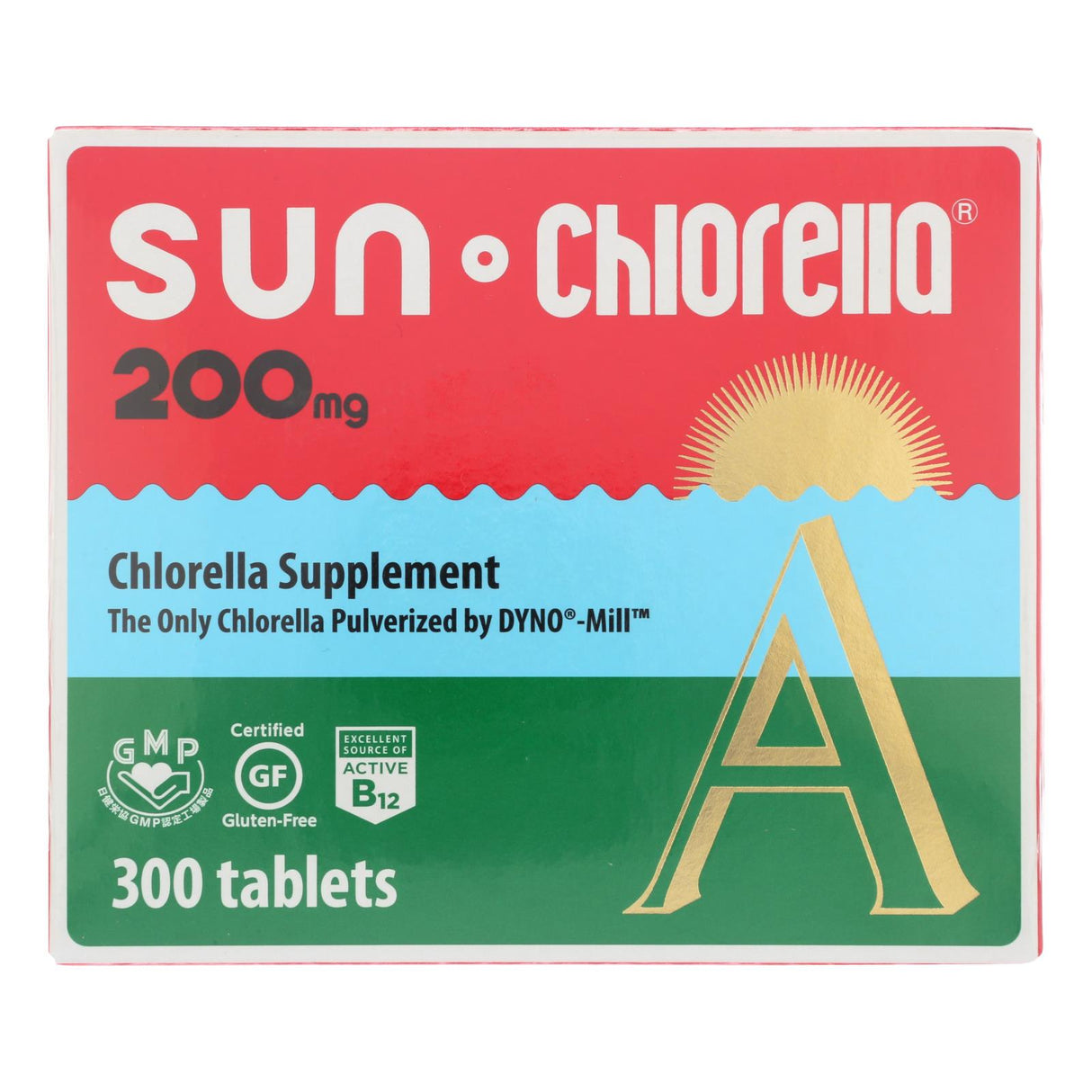 Sun Chlorella A: 300 Tablets, Vitalizing Boost with 200 Mg - Cozy Farm