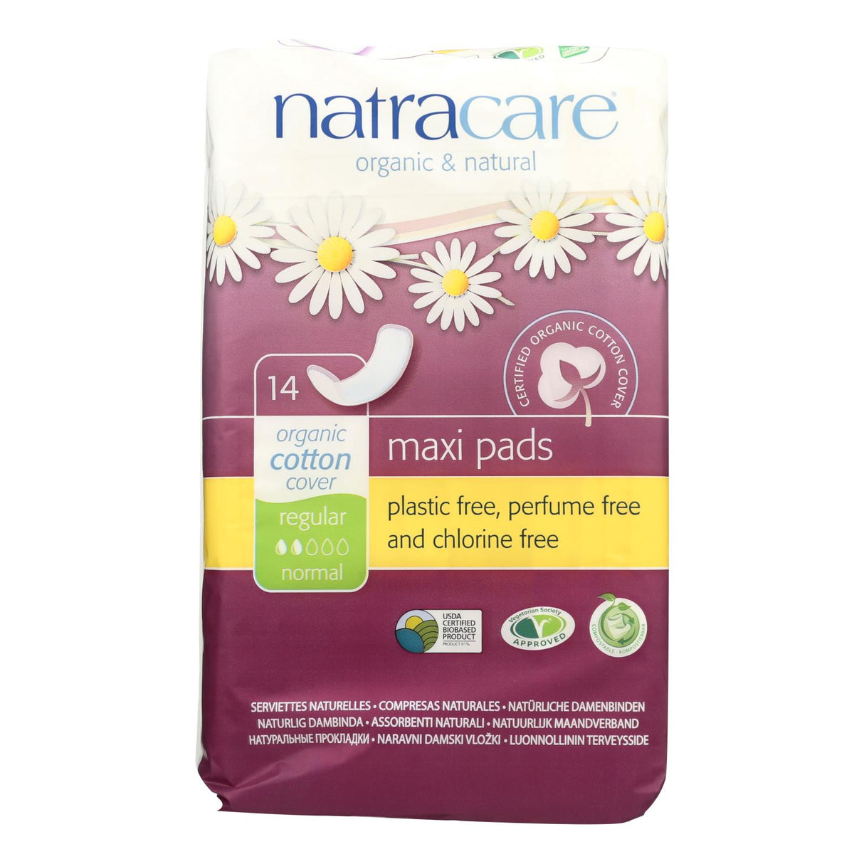 Natracare Regular Maxi Pads for Enhanced Protection (Pack of 14) - Cozy Farm