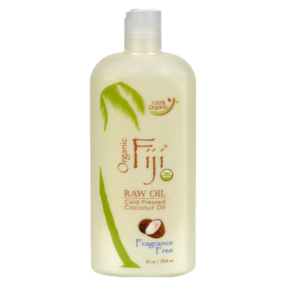 Organic Fiji Virgin Coconut Oil Fragrance-Free - 12 Fl Oz - Cozy Farm