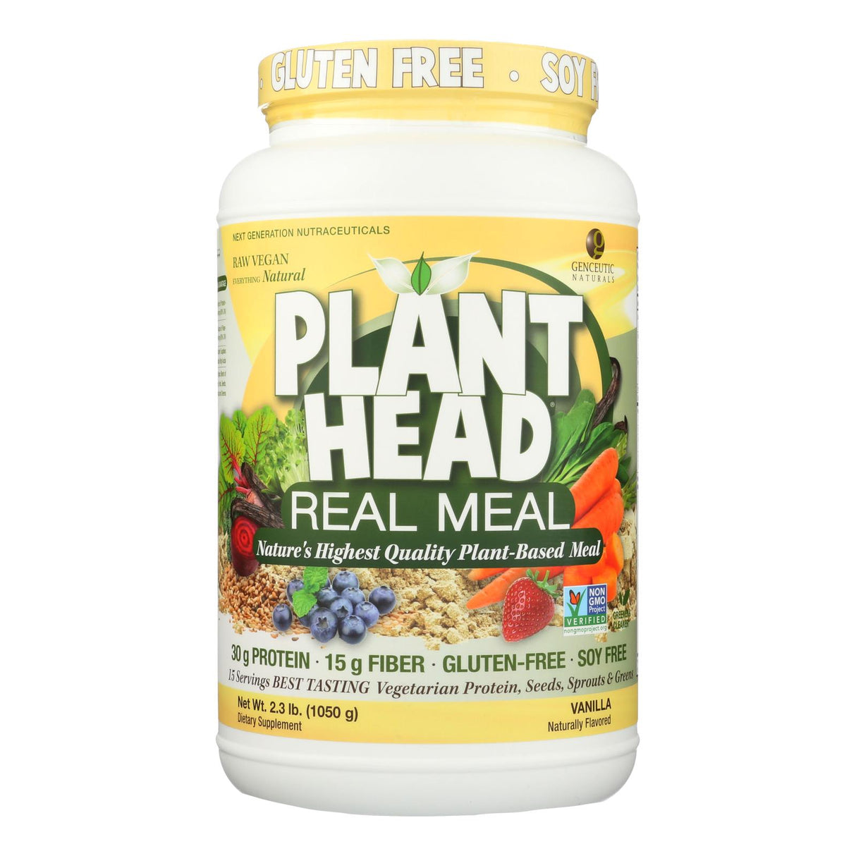 Genceutic Naturals Plant-Based Real Meal - Vanilla (2.3 Lbs) - Cozy Farm