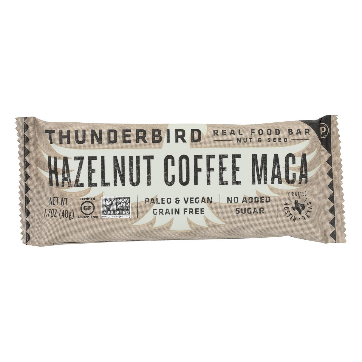Thunderbird Bar Hazelnut Coffee Maca (Pack of 12 - 1.7 Oz.) - Cozy Farm