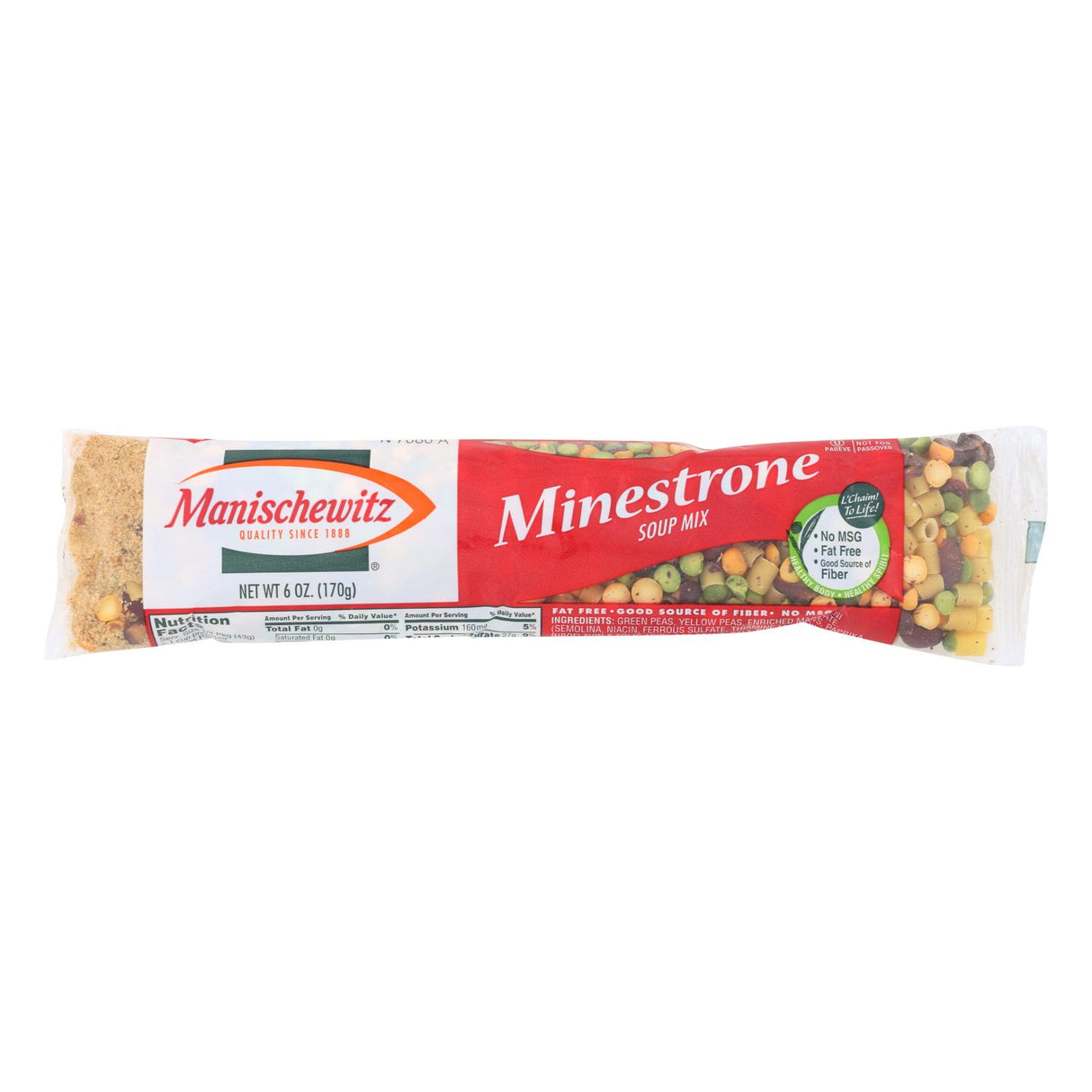 Manischewitz Minestrone Soup Mix - 6 Oz. Celery, Carrots & Pasta - Cozy Farm