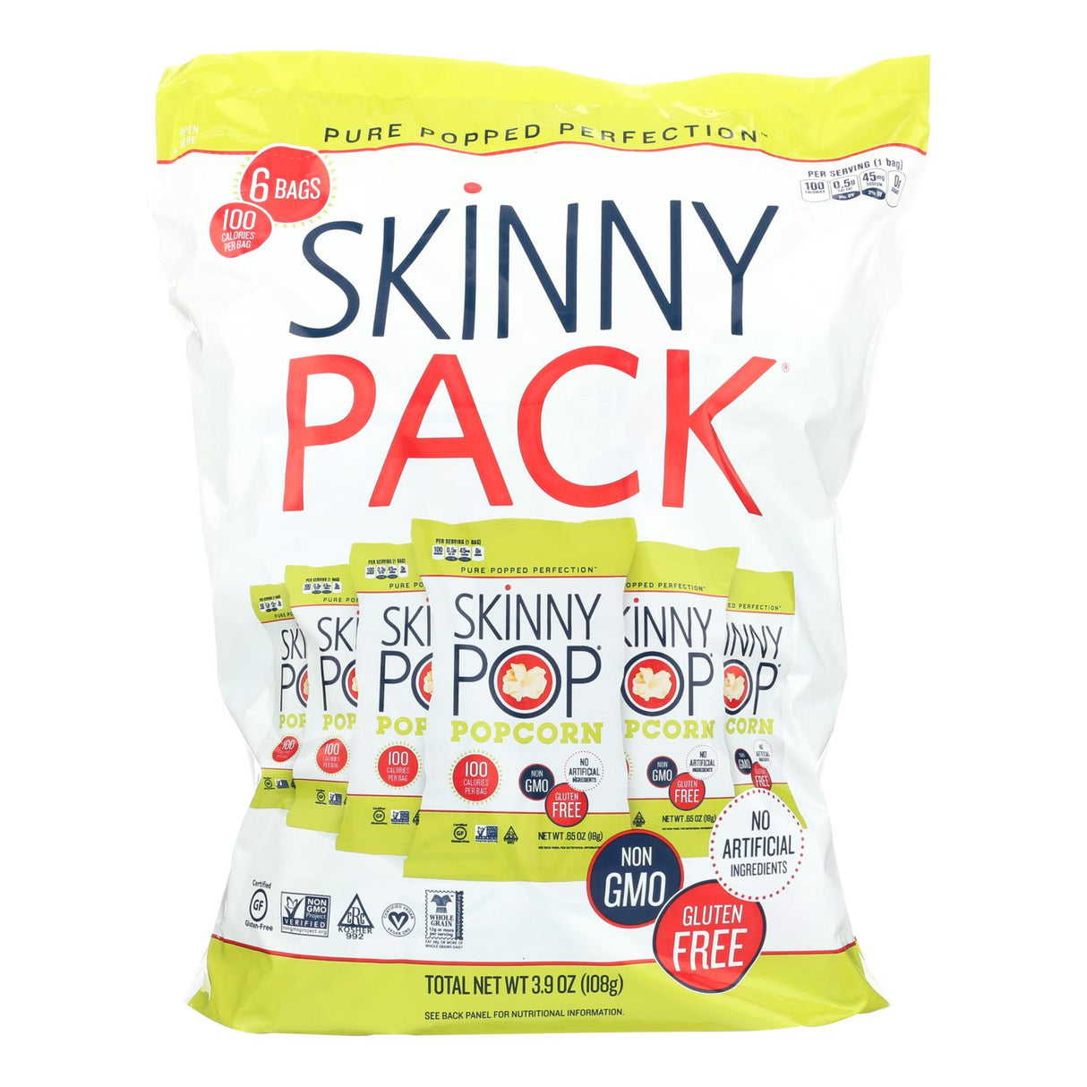 Skinnypop Popcorn 100 Calorie Bags (10-Pack) - 0.65 Oz. Each - Cozy Farm
