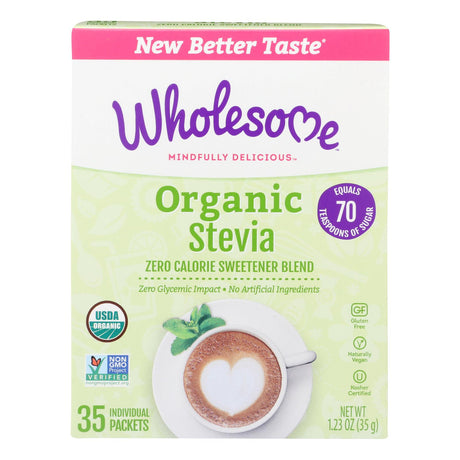 Wholesome Sweeteners 35 Count Organic Stevia, 1.23 Oz (Pack of 6) - Cozy Farm 