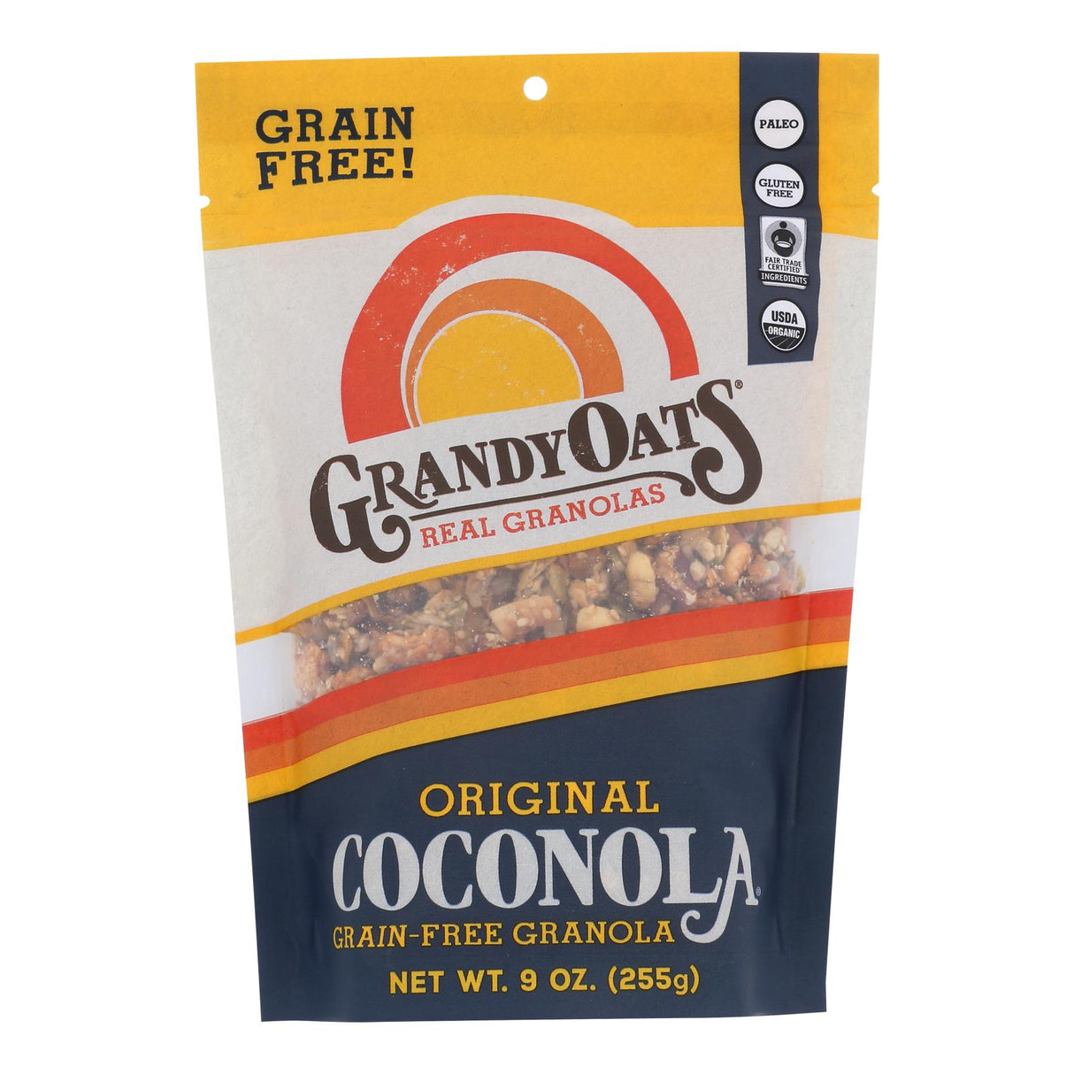 Grandy Oats Organic Coconola Granola, 9 Oz., (Pack of 6) - Cozy Farm