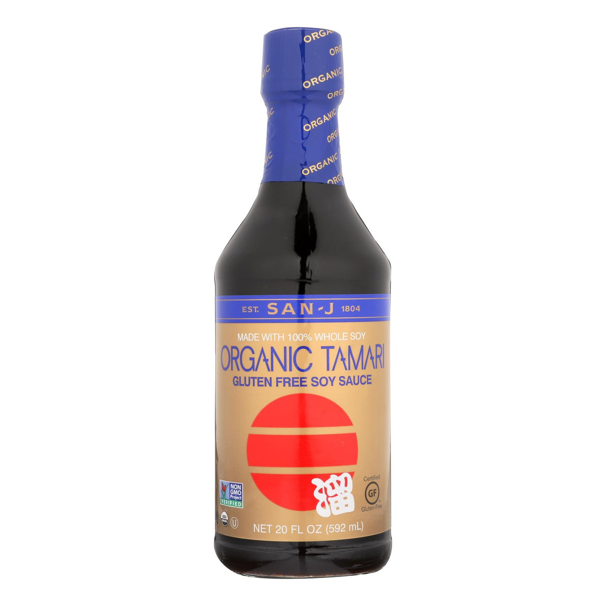 San-J Organic Tamari Soy Sauce, 20 Fluid Ounce Pack of 6 - Cozy Farm