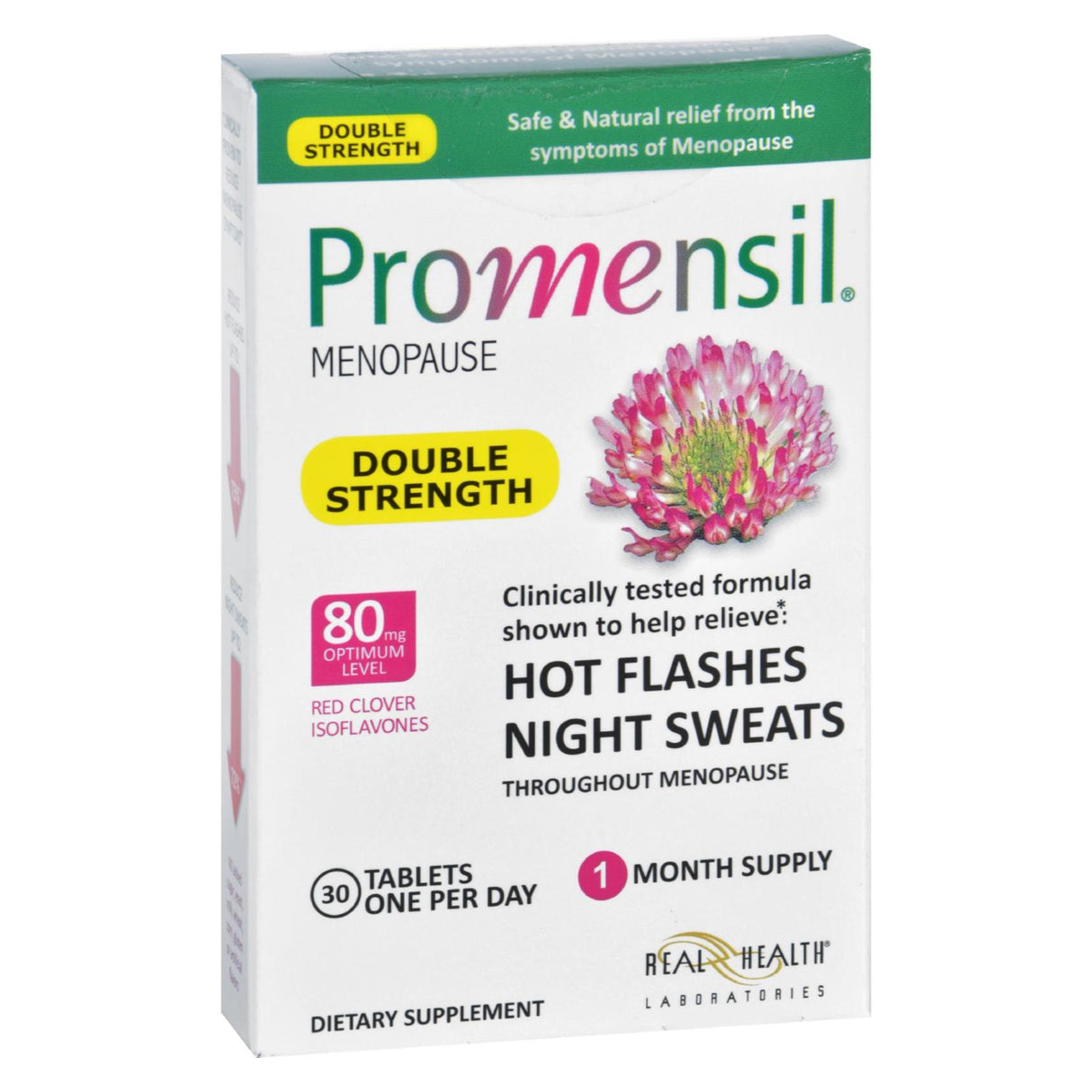 Promensil Menopause Double Strength Relief for Hot Flashes and Night Sweats (Pack of 30 Tablets) - Cozy Farm
