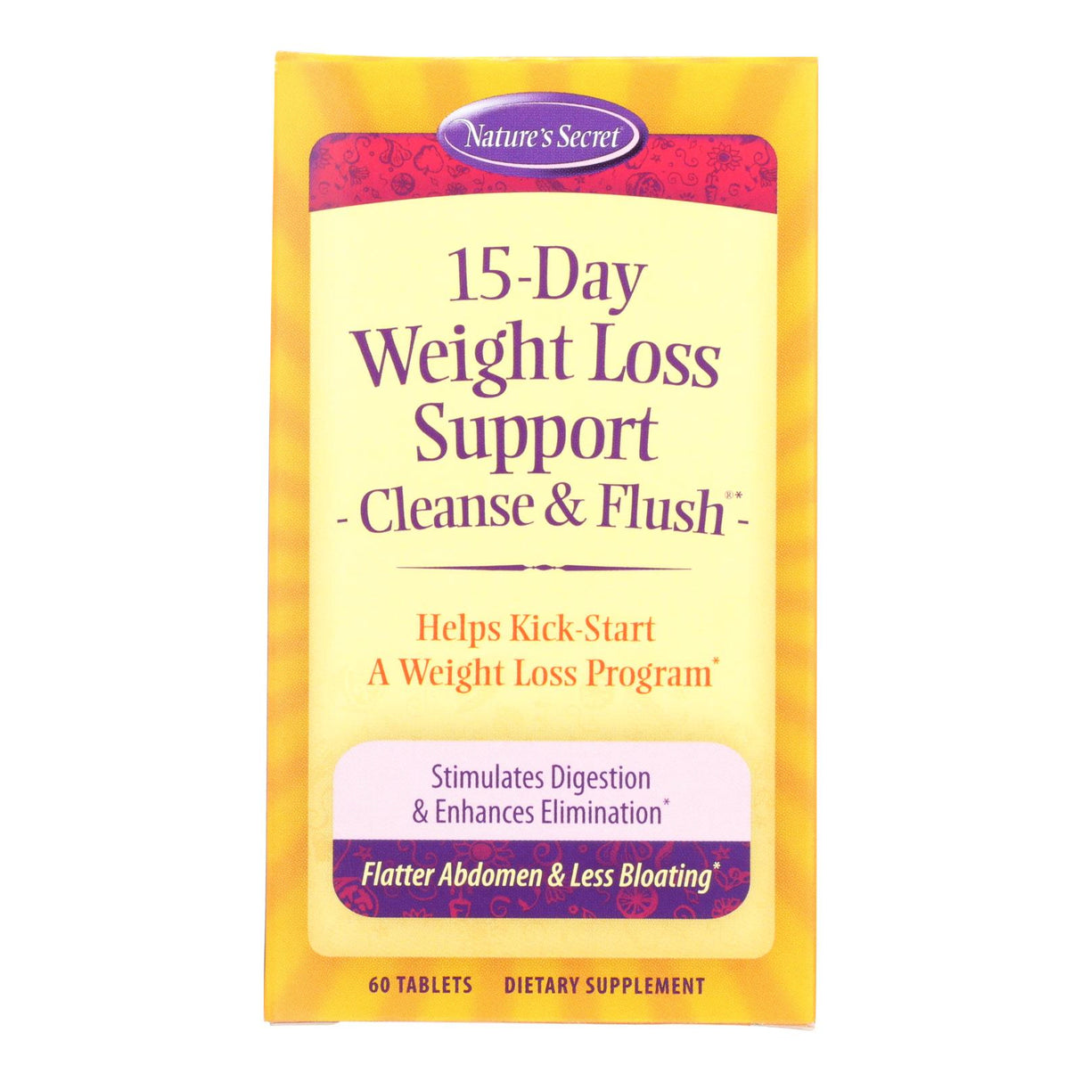 Nature's Secret 15-Day Rapid Weight Loss Diet & Cleansing Program - 60 Tablets - Cozy Farm