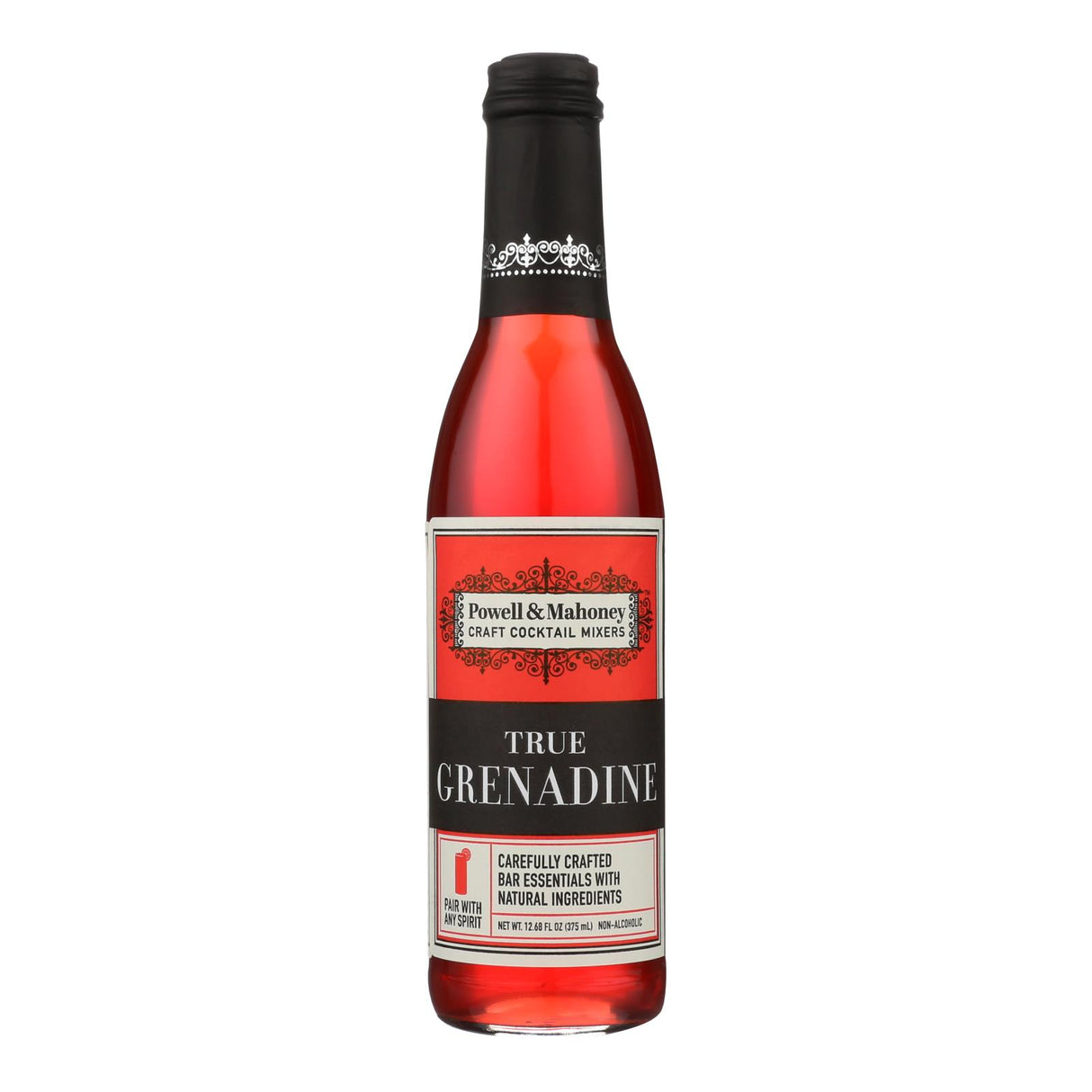 Powell and Mahoney Classic True Grenadine Cocktail Mixer (Pack of 6 - 12.68 oz.) - Cozy Farm