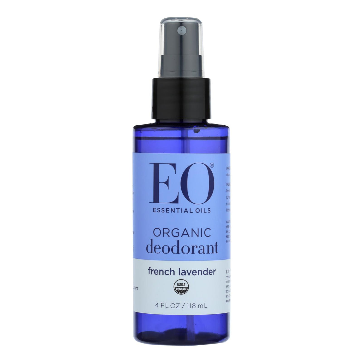 Eo Organic Deodorant Spray (Pack of 4) - Lavender Scent, 4 Fl Oz Each - Cozy Farm