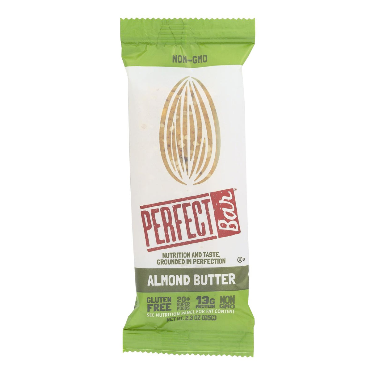 Perfect Bar Almond Butter - Pack of 8 - 2.3 Oz. - Cozy Farm