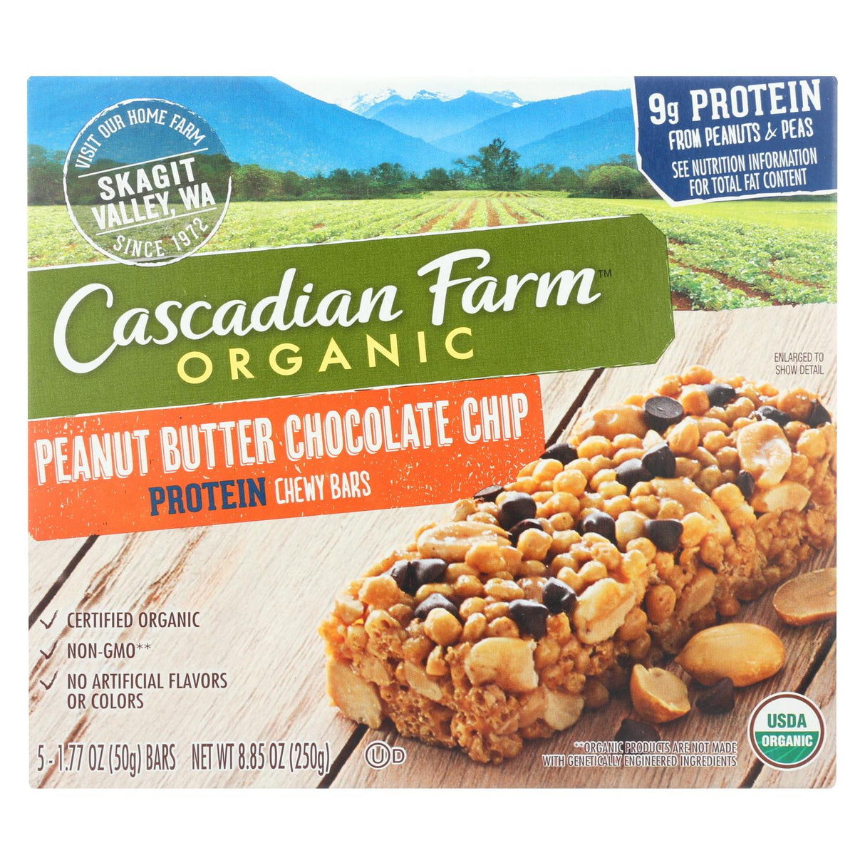 Cascadian Farm Organic Chewy Honey Roasted Nut Bars (Pack of 12) - 8.85 Oz. - Cozy Farm