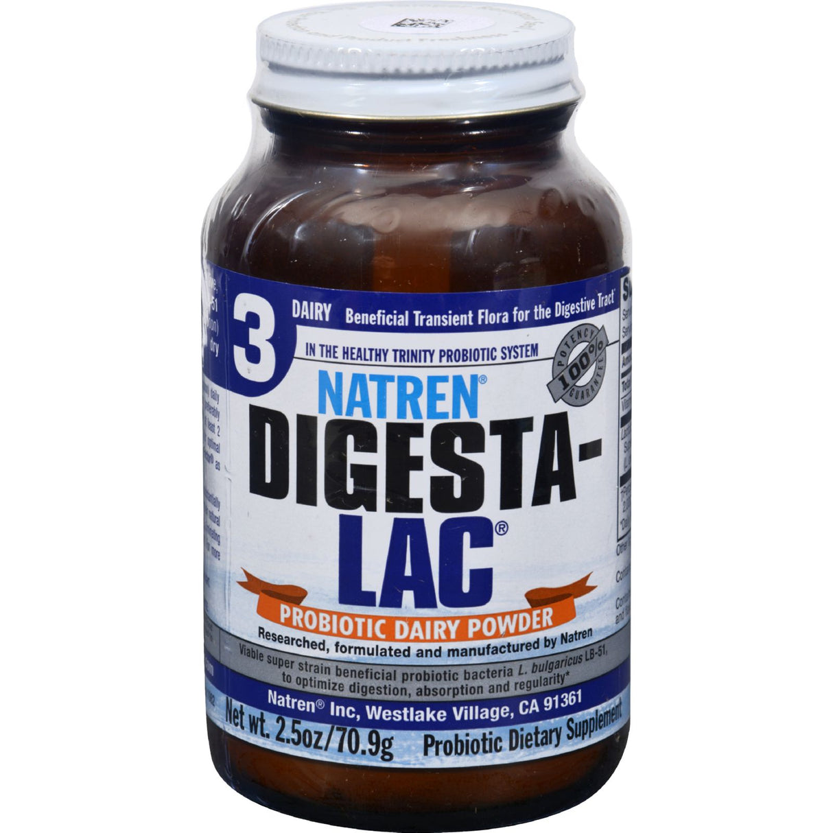 Natren Digesta-Lac Probiotic Supplement 2.5 Oz - Cozy Farm