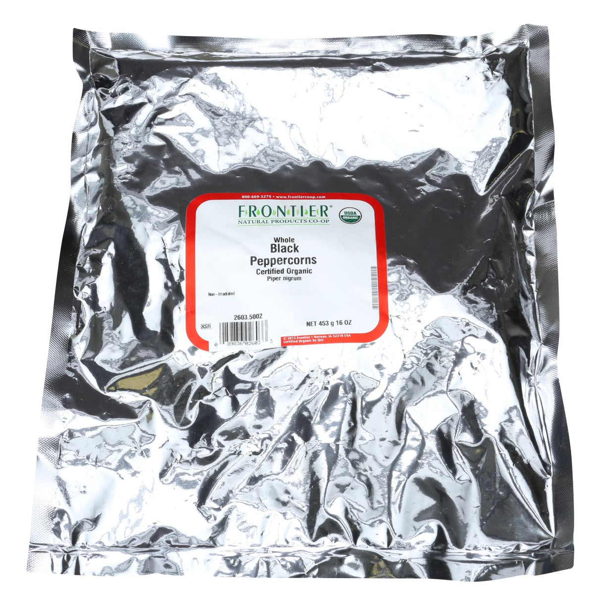 Frontier Herb Organic Whole Black Peppercorns: 1lb Pack - Cozy Farm