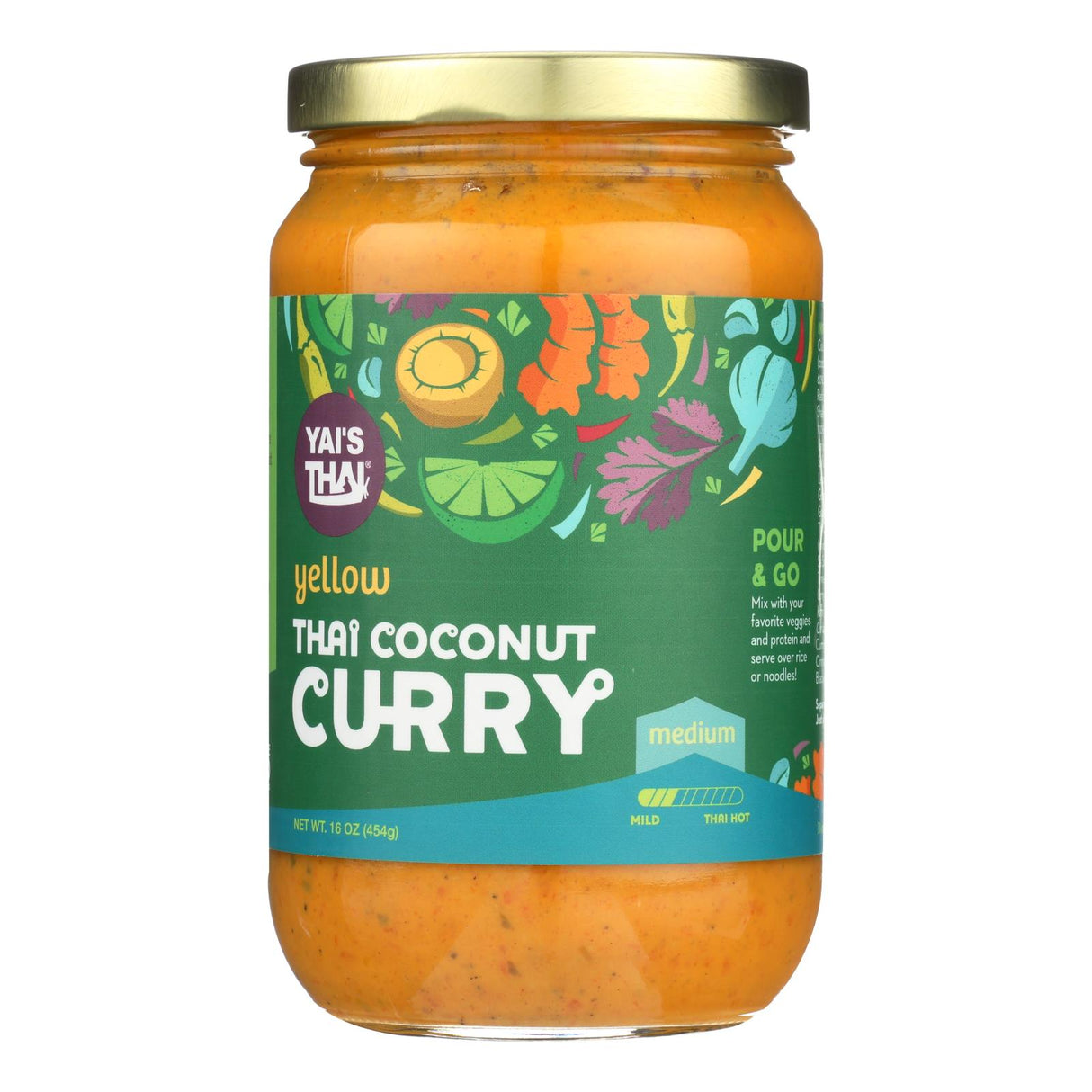 Yai's Thai Coconut Curry (6-Pk.) - 16 Oz. Curry Inspired Thai Delicacy - Cozy Farm