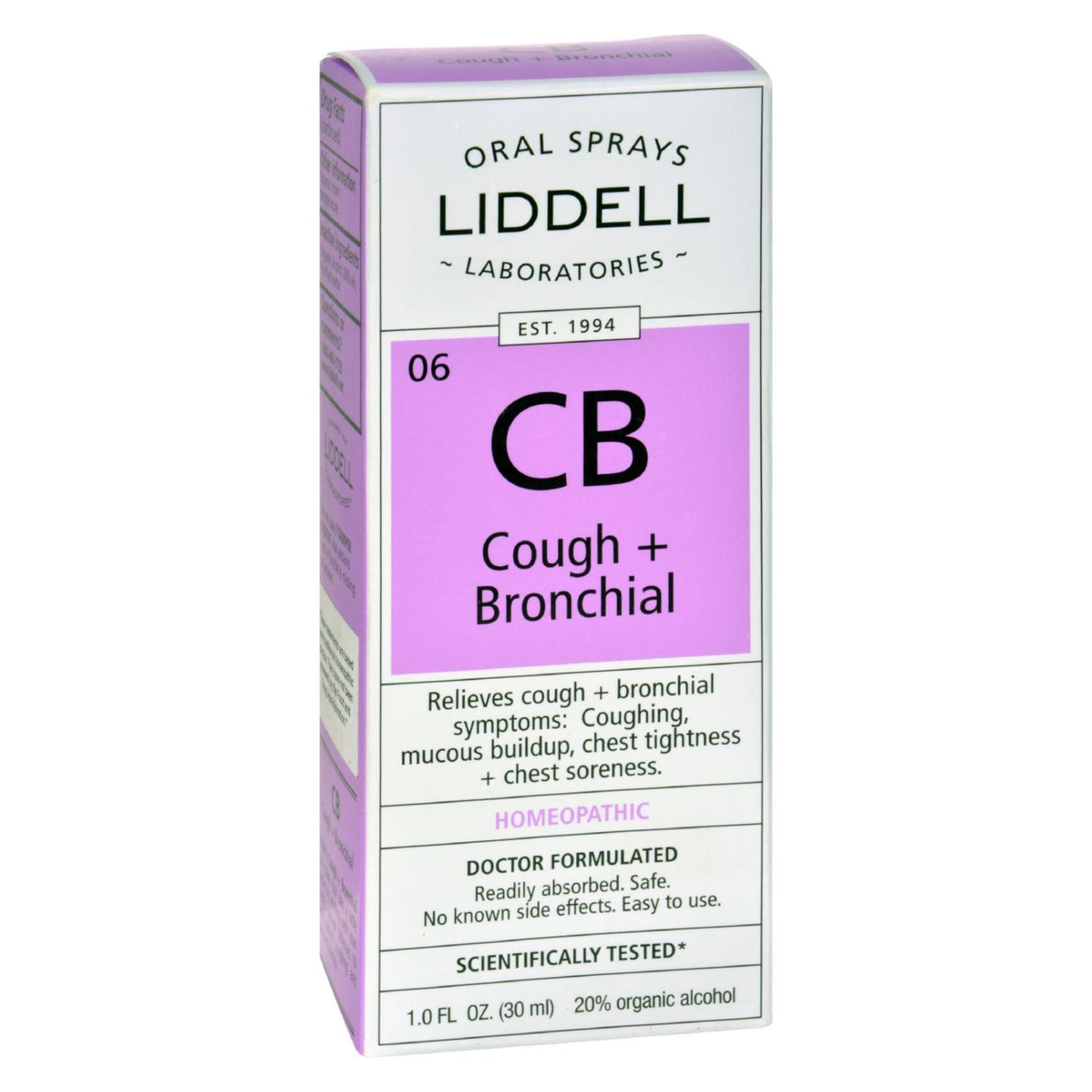 Liddell Homeopathic Cough and Bronchial Spray - 2 Fl Oz - Cozy Farm