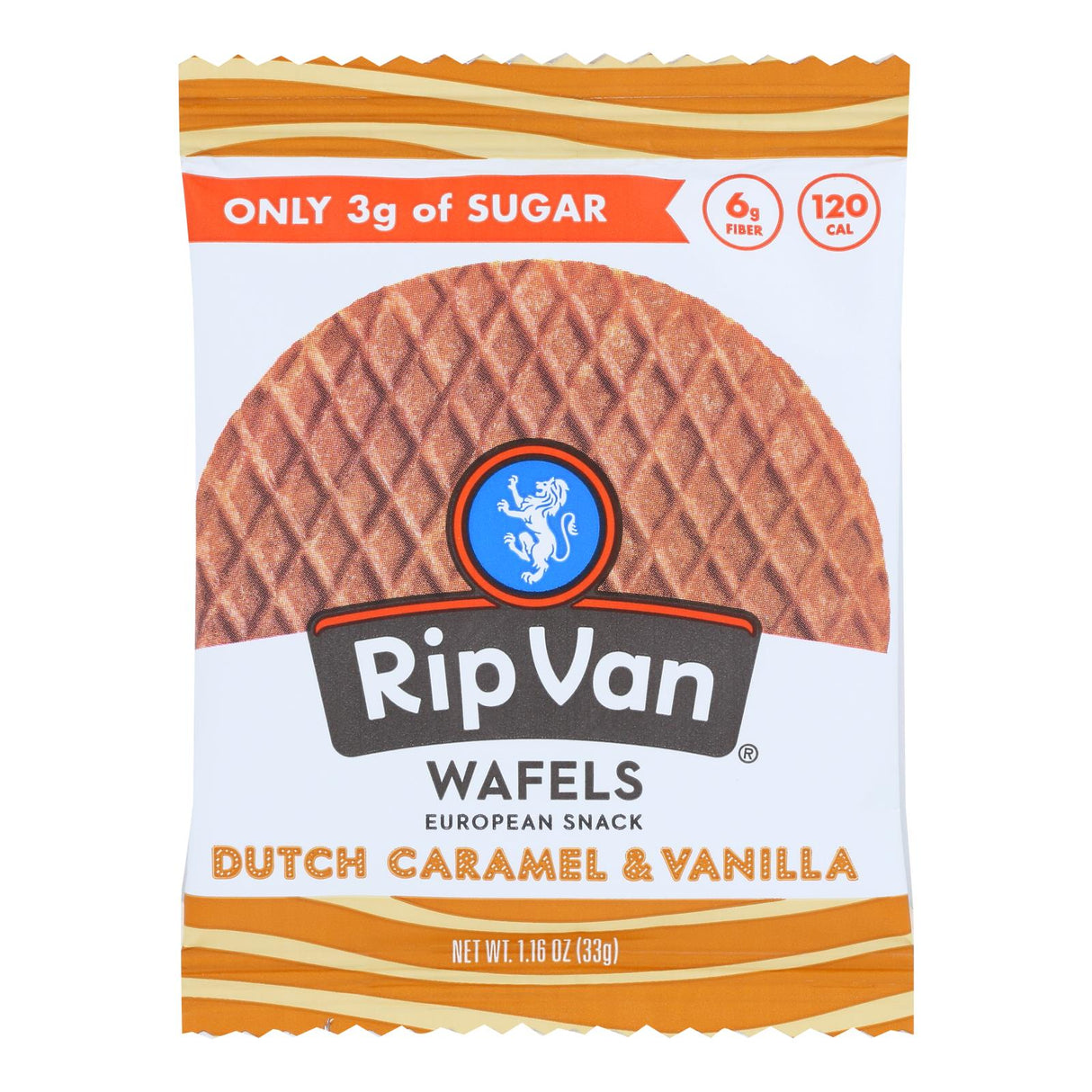 Rip Van Wafels Dutch Caramel Vanilla Wafels, 12-Pack, 1.16 Oz Each - Cozy Farm