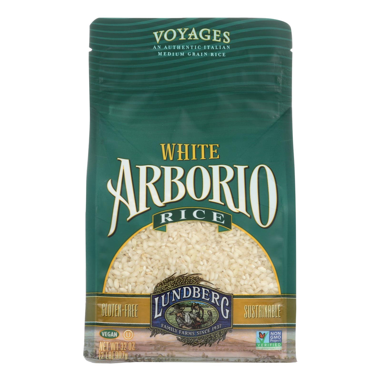 Lundberg Family Farms White Arborio Rice, Creamy & Versatile, Italian Classic (6 x 2 lb. Bags) - Cozy Farm