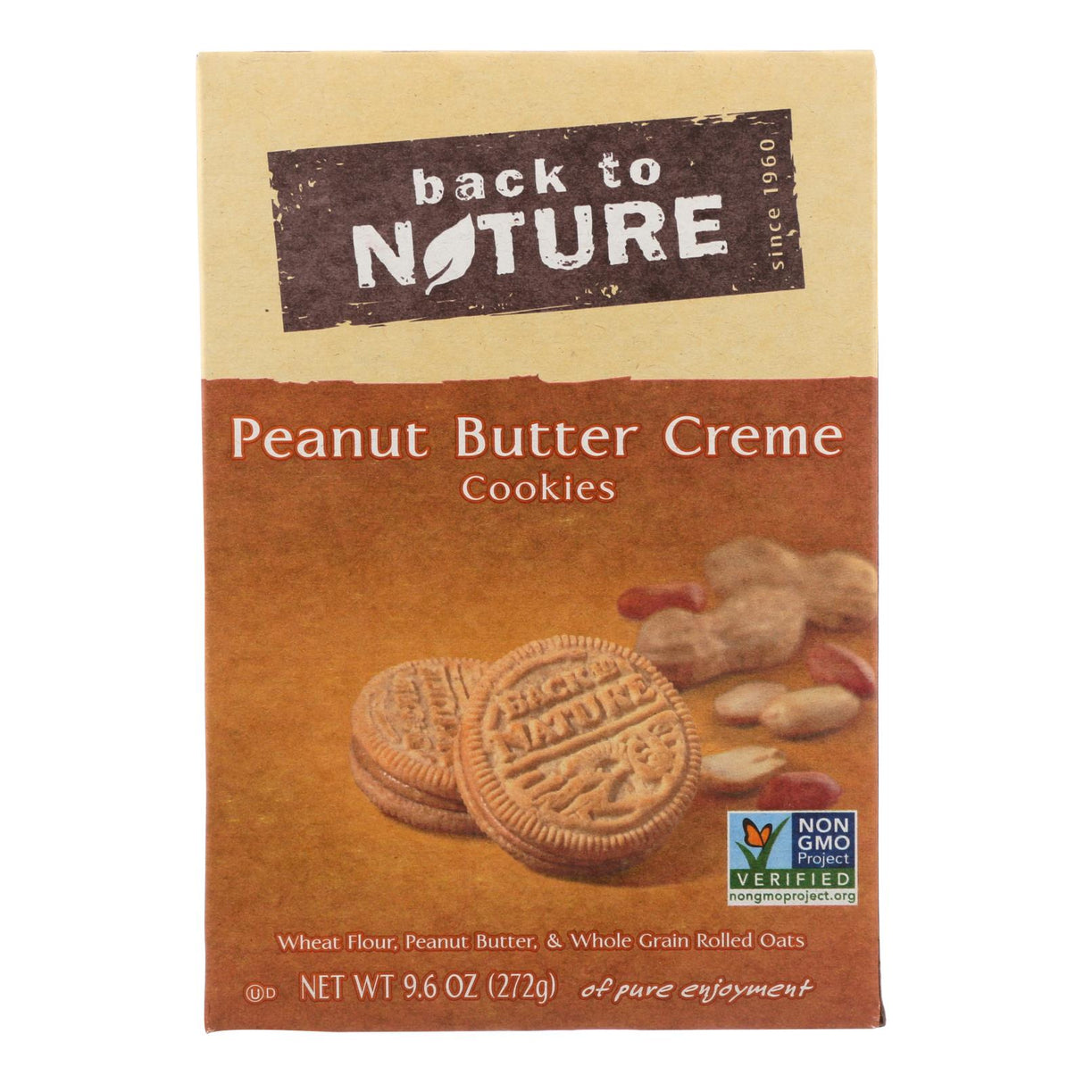 Back To Nature Peanut Butter Creme Cookies (6-Pack, 9.6 Oz. Each) - Cozy Farm