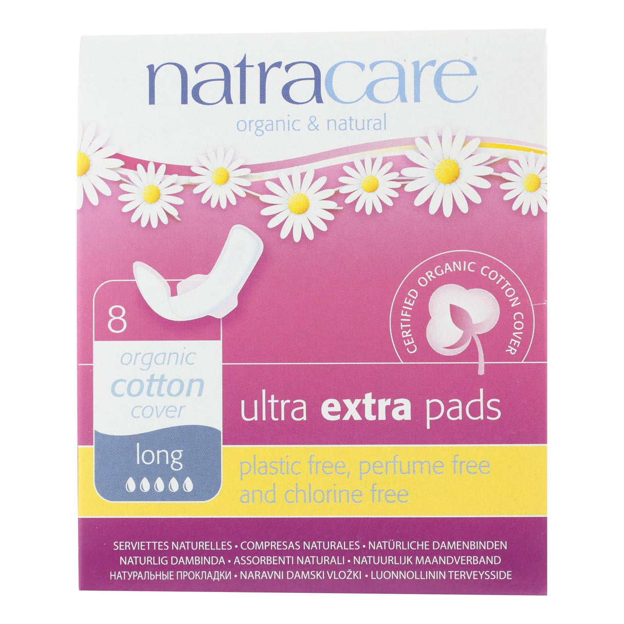 Natracare Ultra Extra Long Winged Pads (Pack of 8) - Cozy Farm