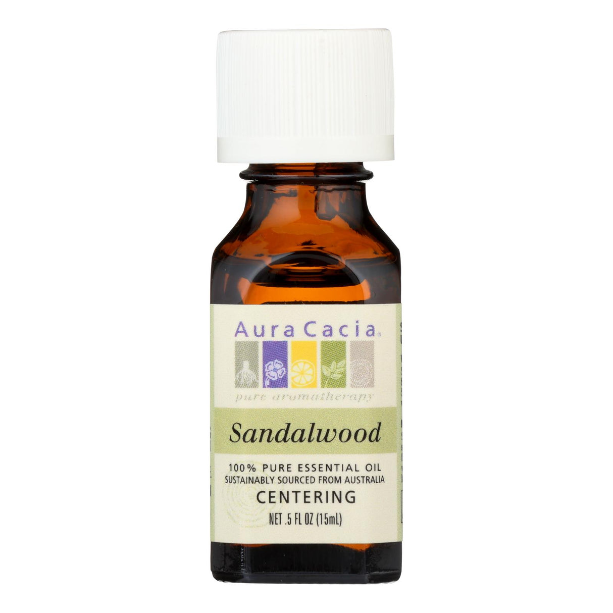 Aura Cacia Essential Oil Sandalwood (0.5 Oz.) - Cozy Farm