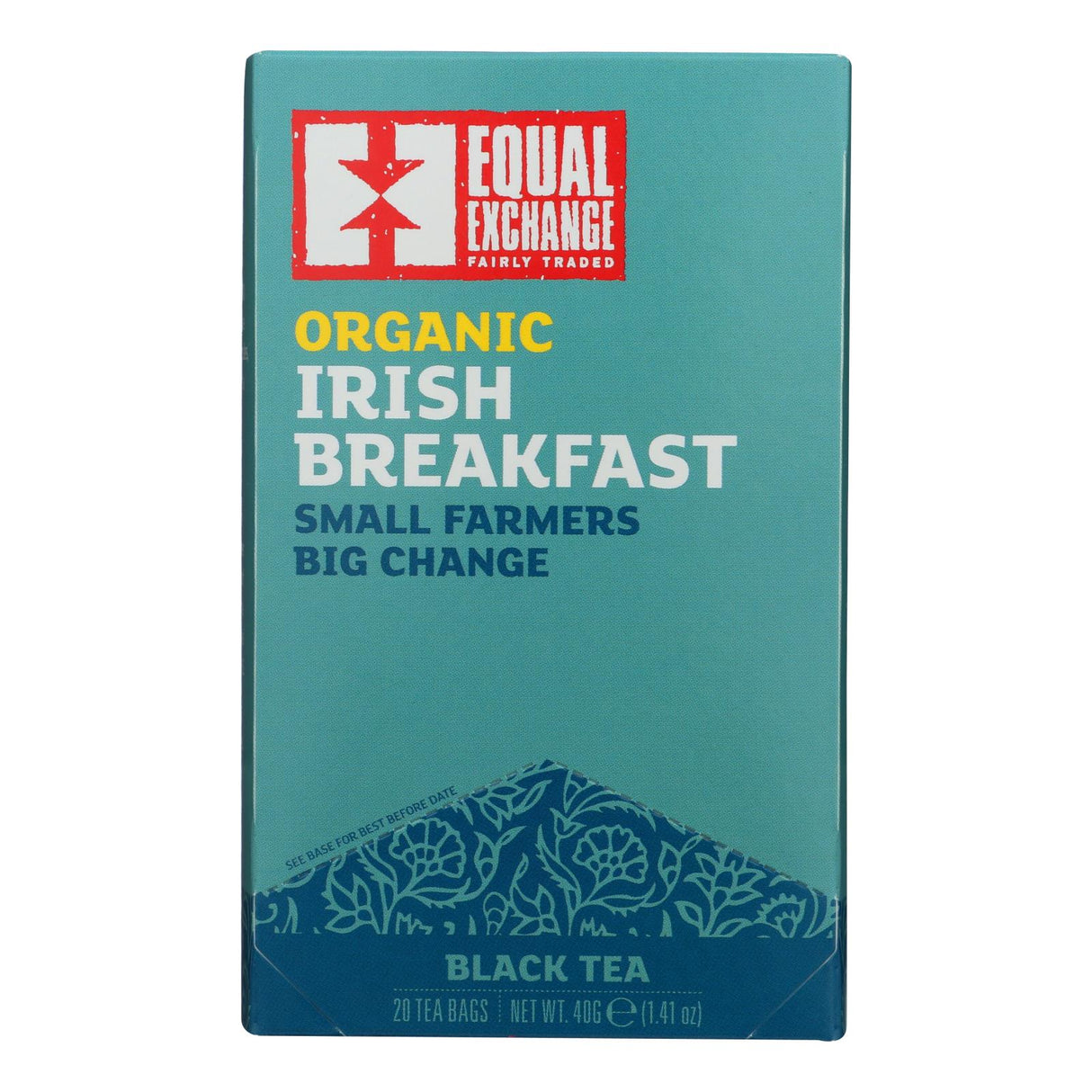 Equal Exchange Organic Irish Breakfast Loose Leaf Tea, Pack of 6, 20 Bag Box - Cozy Farm