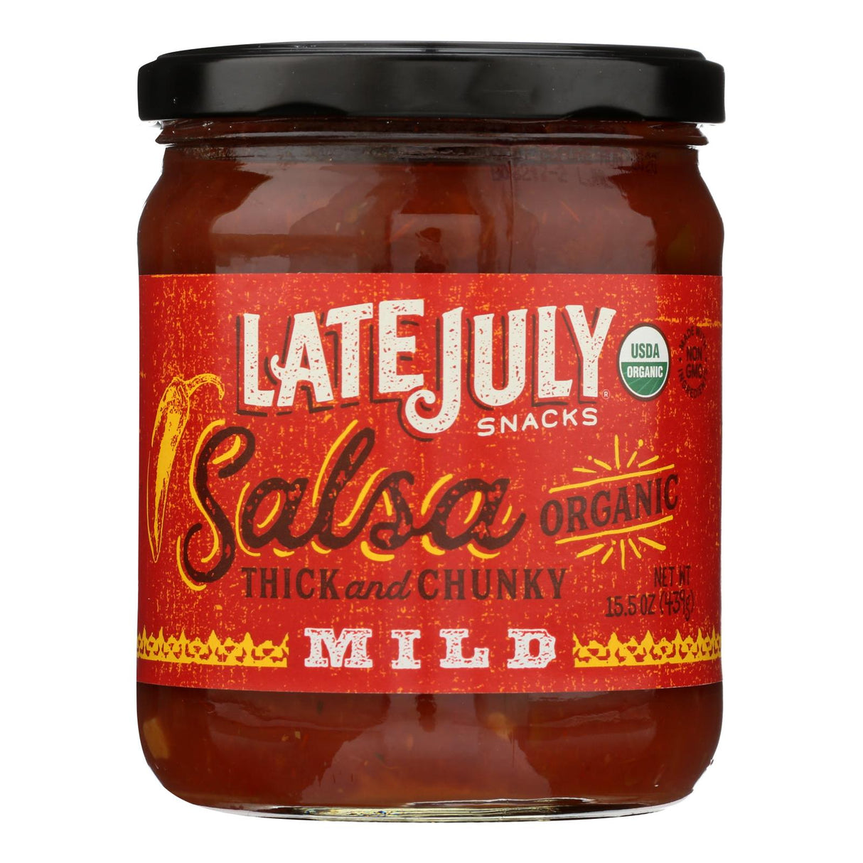 Late July Snacks Salsa (Pack of 12) - Mild - 15.5 Oz. - Cozy Farm
