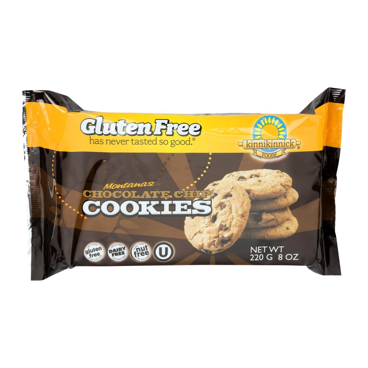 Kinnikinnick Chocolate Chip Cookies (Pack of 6 - 8 Oz.) Gluten-Free Indulgence - Cozy Farm