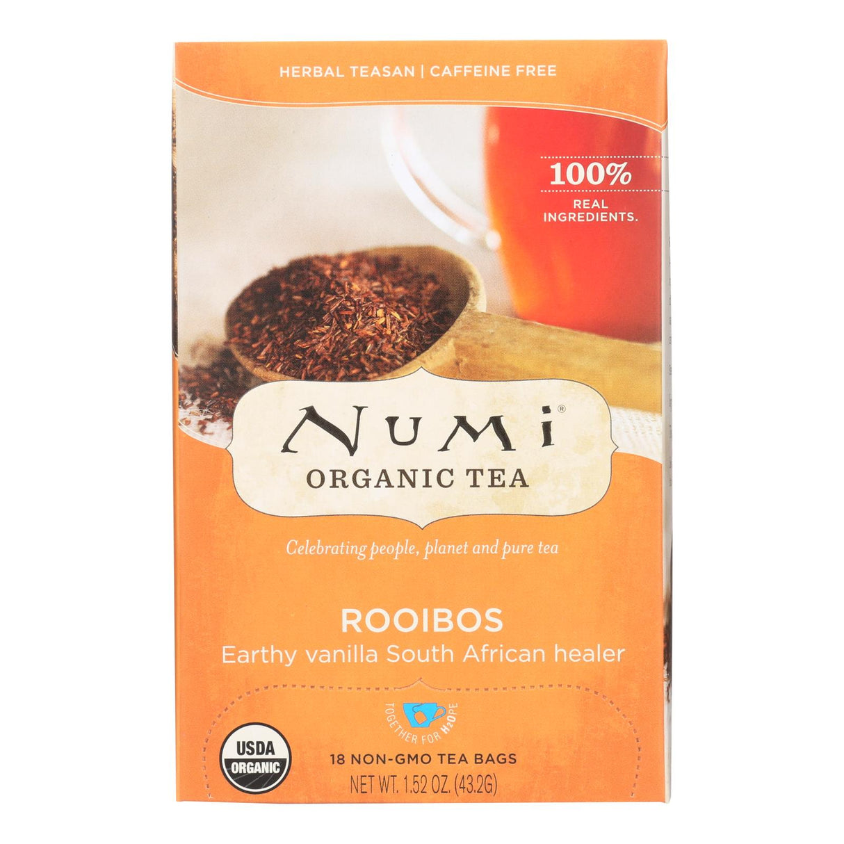 Numi Red Mellow Bush Rooibos Tea, 18 Tea Bags (Pack of 6) - Cozy Farm
