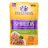 Wellness Pet Products Cat Food Shreds - Chicken and Turkey (Pack of 24) - 3 Oz. - Cozy Farm 