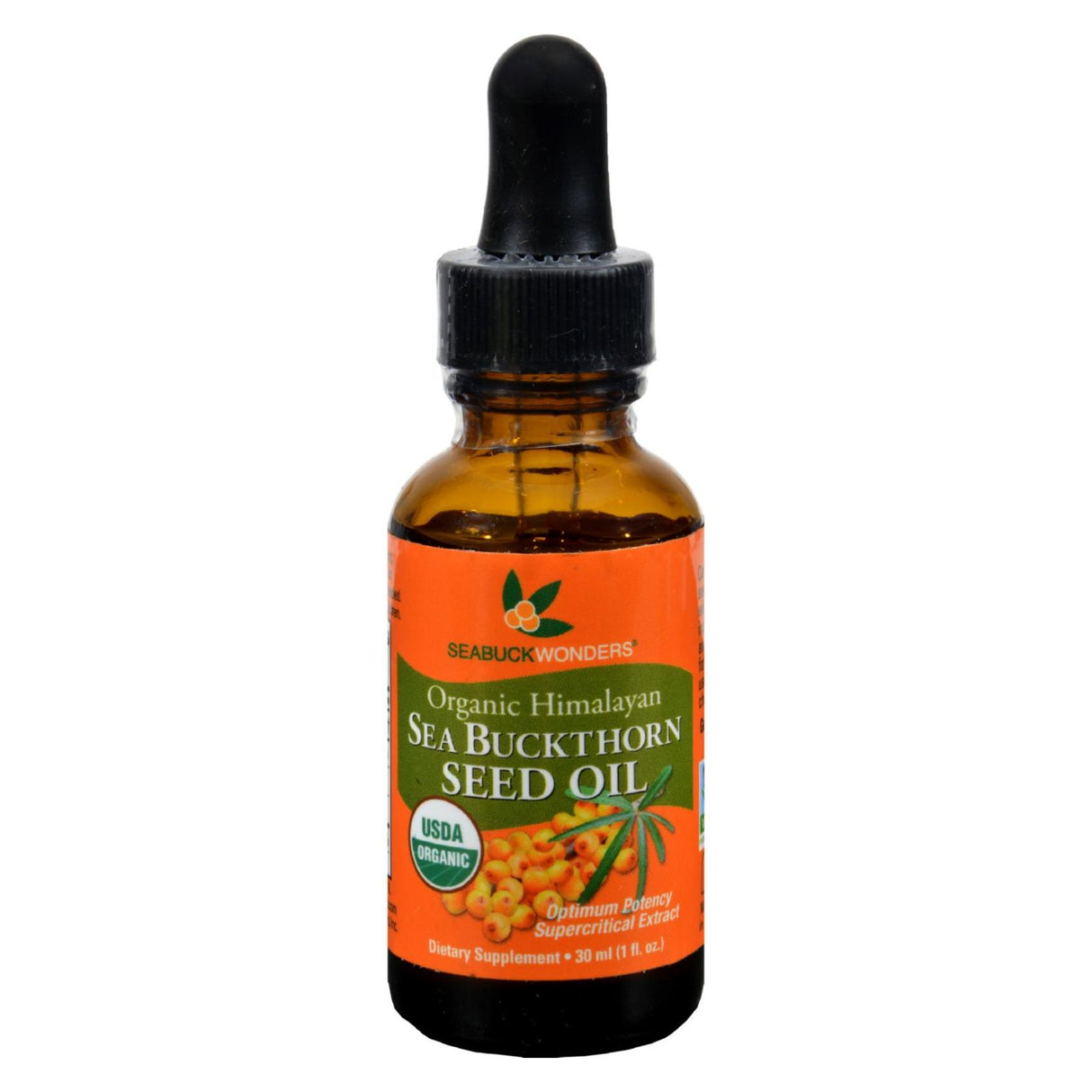 Himalayan Organic Seabuckthorn Seed Oil for Skin and Hair Health (1 Fl Oz) - Cozy Farm