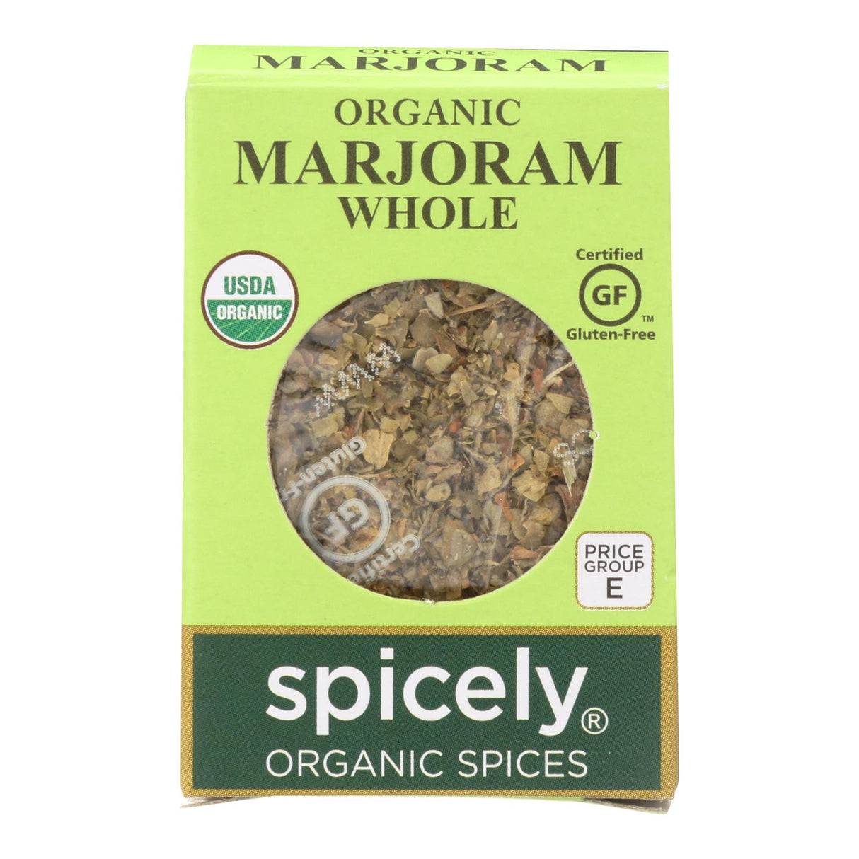 Spicely Organics Organic Whole Marjoram Leaves (6-Pack, 0.1 Oz Each) - Cozy Farm