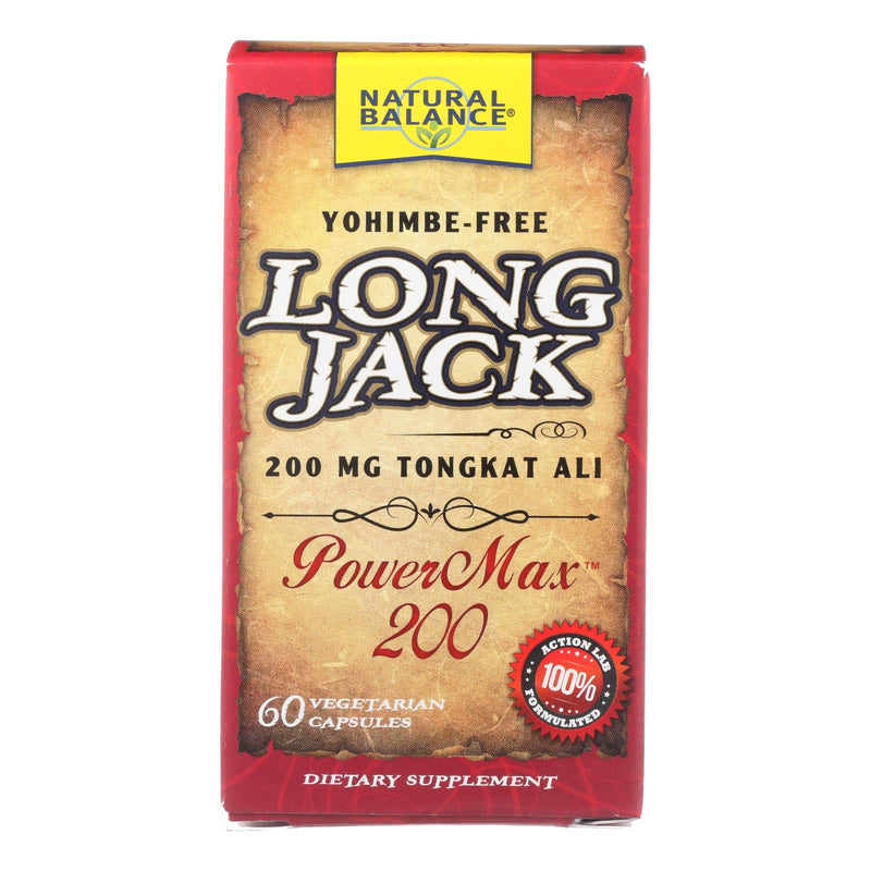 Natural Balance LongJack PowerMax Energy Support (Pack of 60 Capsules) - Cozy Farm 
