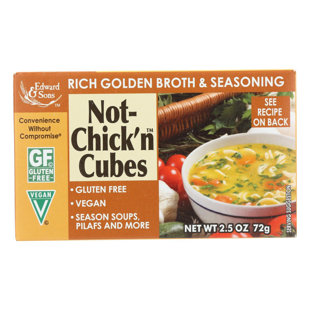 Edwards And Sons Natural Bouillon Cubes - Not Chick N - 2.5 Oz - Case Of 12 - Cozy Farm