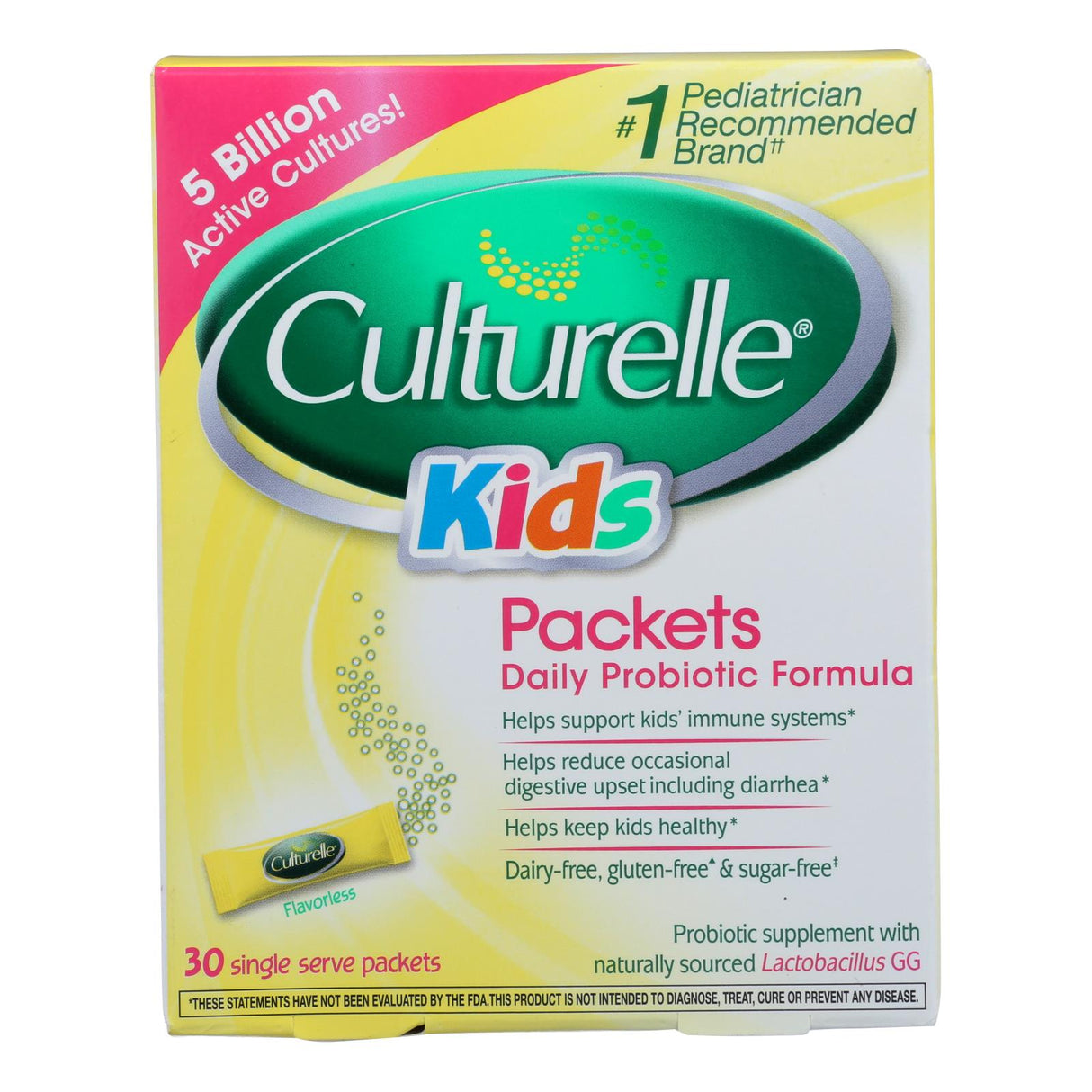 Culturelle Kids Probiotics, 30 Daily Packets for Digestive and Immune Health Support - Cozy Farm